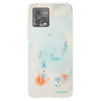 Picasee silikonska prozirna maskica za Motorola Moto G72 - Splash