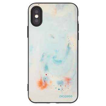 Picasee crna silikonska maskica za Apple iPhone X/XS - Splash