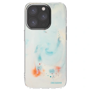 Picasee silikonska prozirna maskica za Apple iPhone 15 Pro - Splash