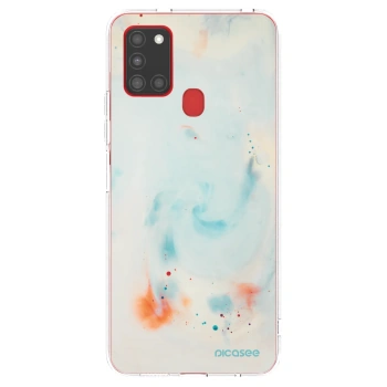 Picasee silikonska prozirna maskica za Samsung Galaxy A21s - Splash