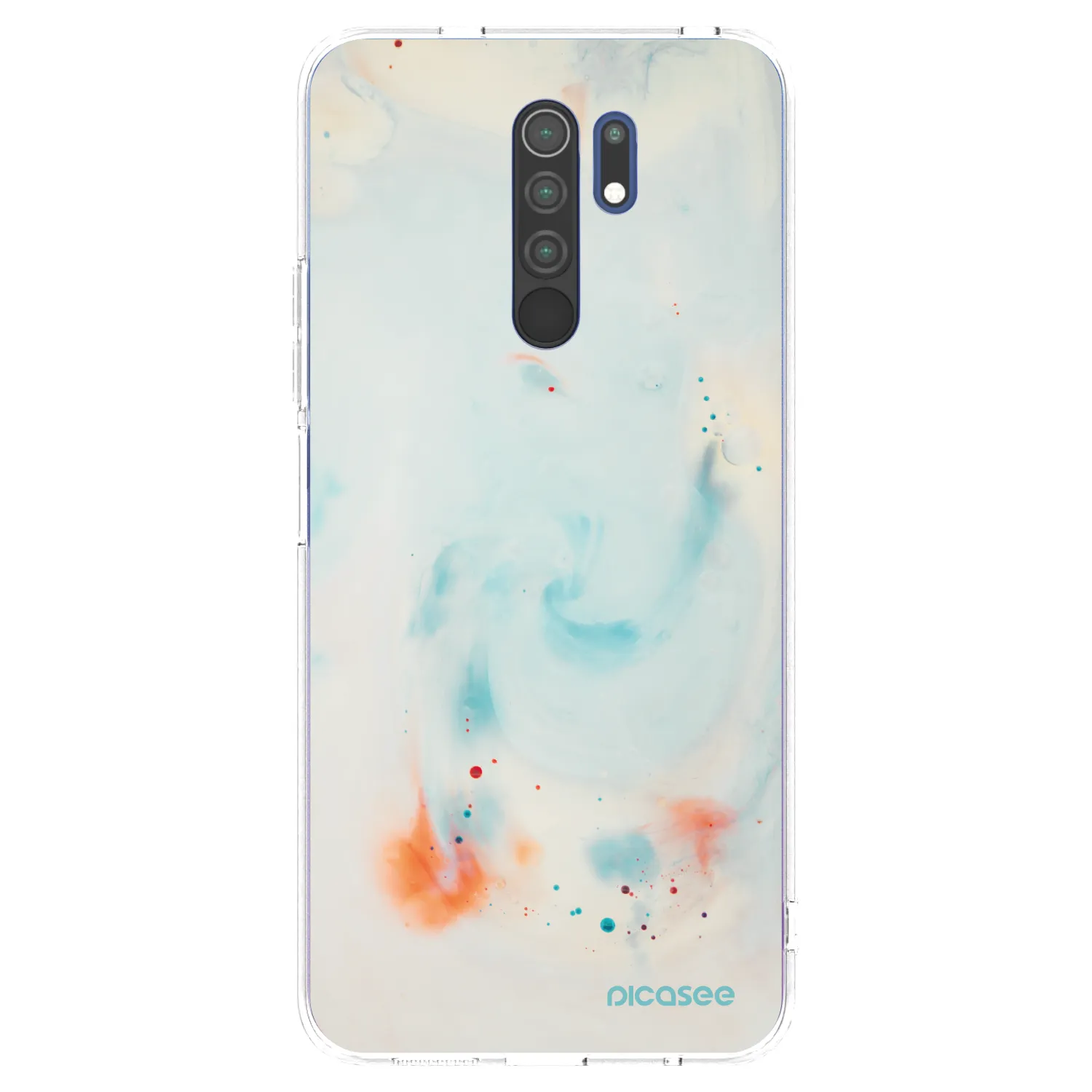 Picasee silikonska prozirna maskica za Xiaomi Redmi 9 - Splash