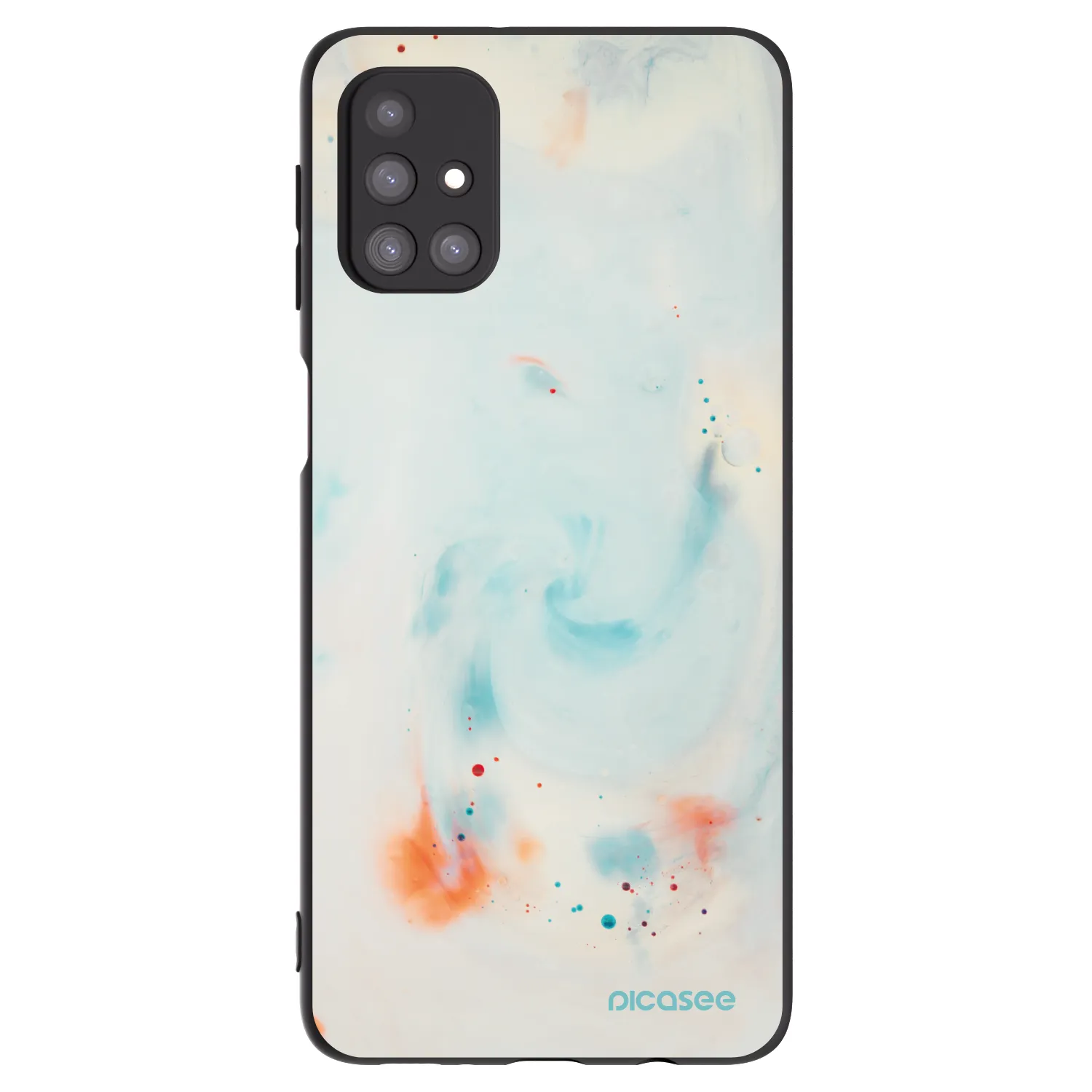 Picasee crna silikonska maskica za Samsung Galaxy M31s - Splash