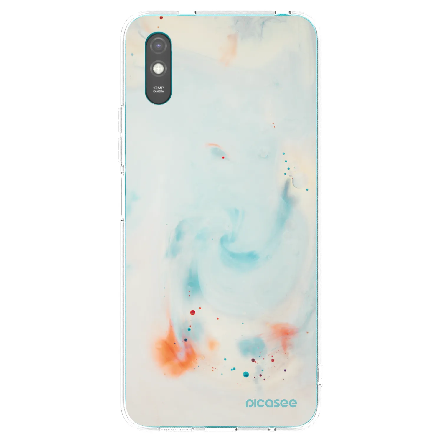 Picasee silikonska prozirna maskica za Xiaomi Redmi 9A - Splash