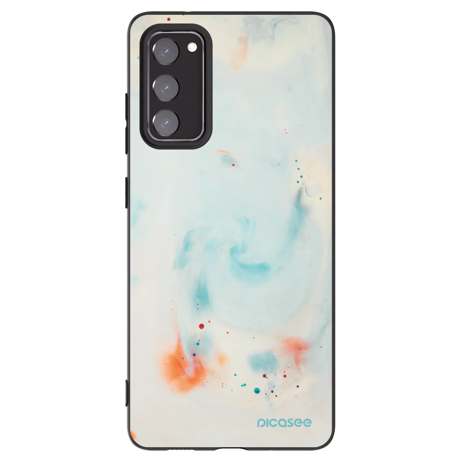 Picasee crna silikonska maskica za Samsung Galaxy S20 FE - Splash