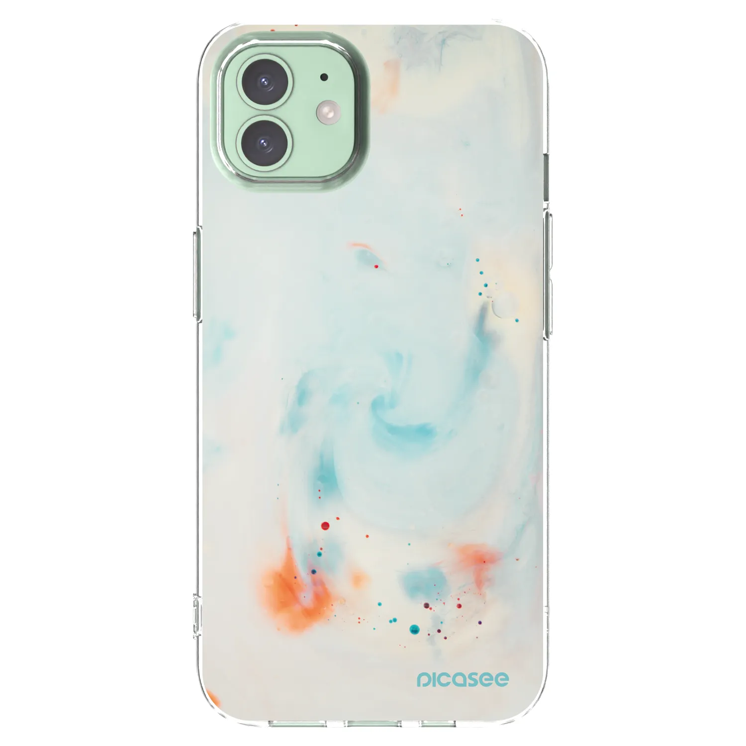 Picasee silikonska prozirna maskica za Apple iPhone 12 - Splash