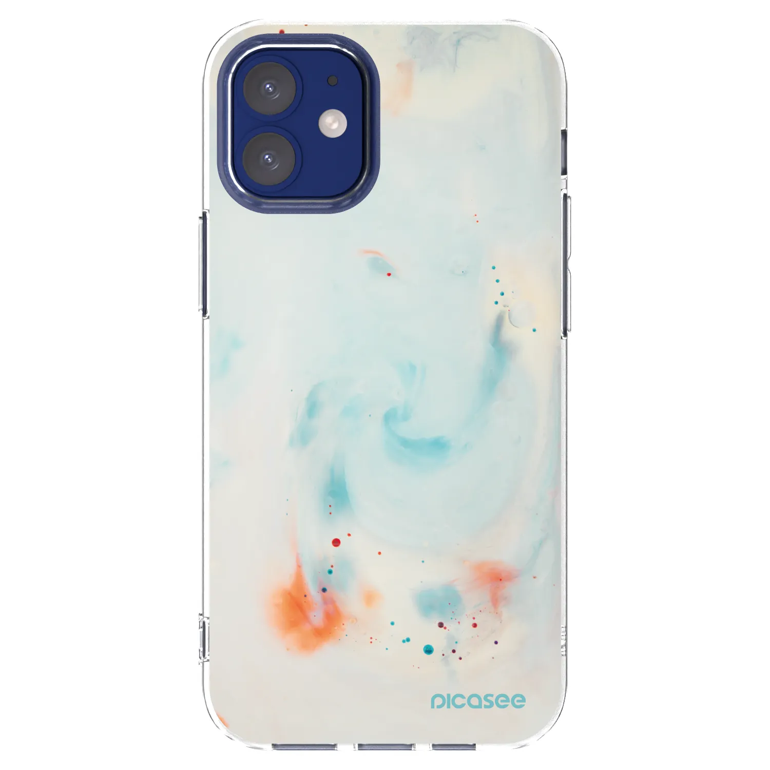 Picasee silikonska prozirna maskica za Apple iPhone 12 mini - Splash