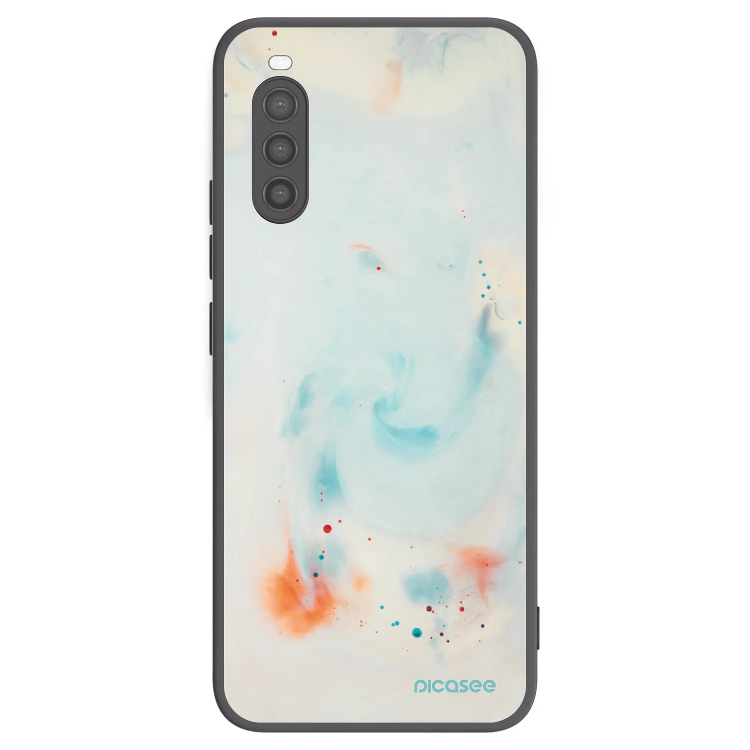 Picasee crna silikonska maskica za Sony Xperia 10 II - Splash