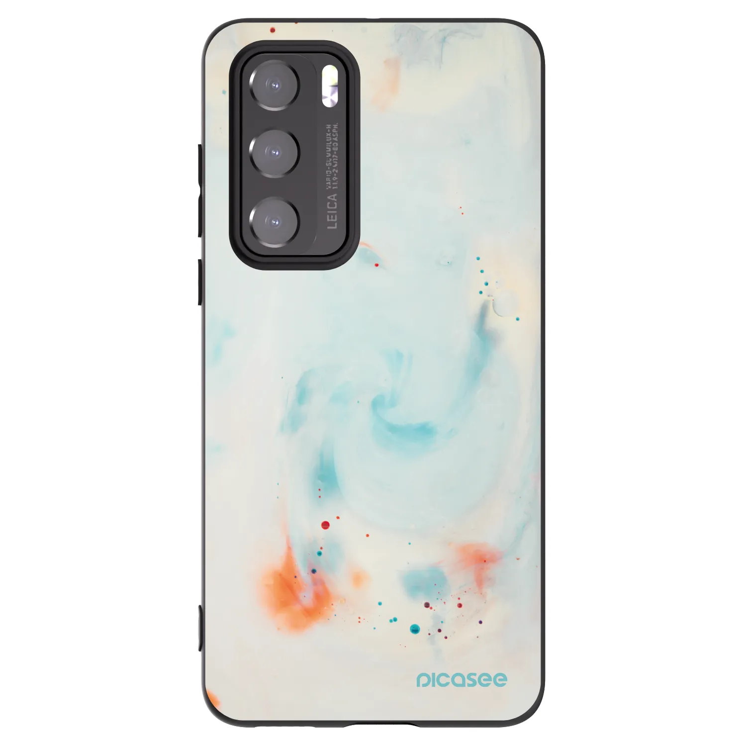 Picasee crna silikonska maskica za Huawei P40 - Splash