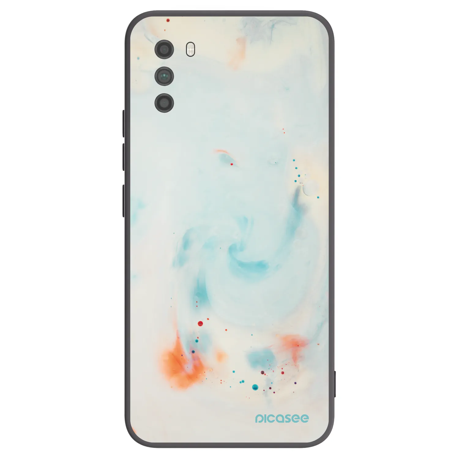 Picasee crna silikonska maskica za Xiaomi Poco M3 - Splash