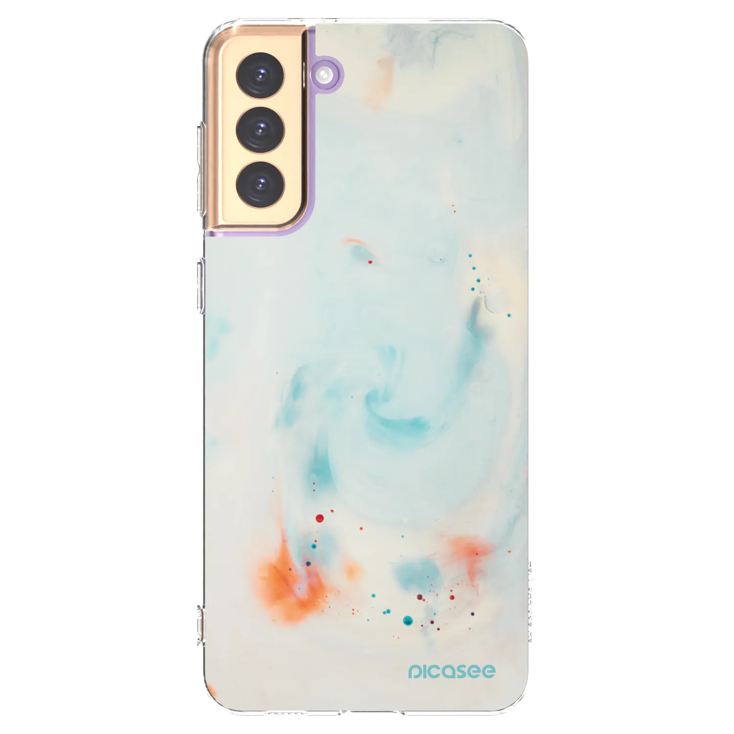 Picasee silikonska prozirna maskica za Samsung Galaxy S21+ 5G G996F - Splash