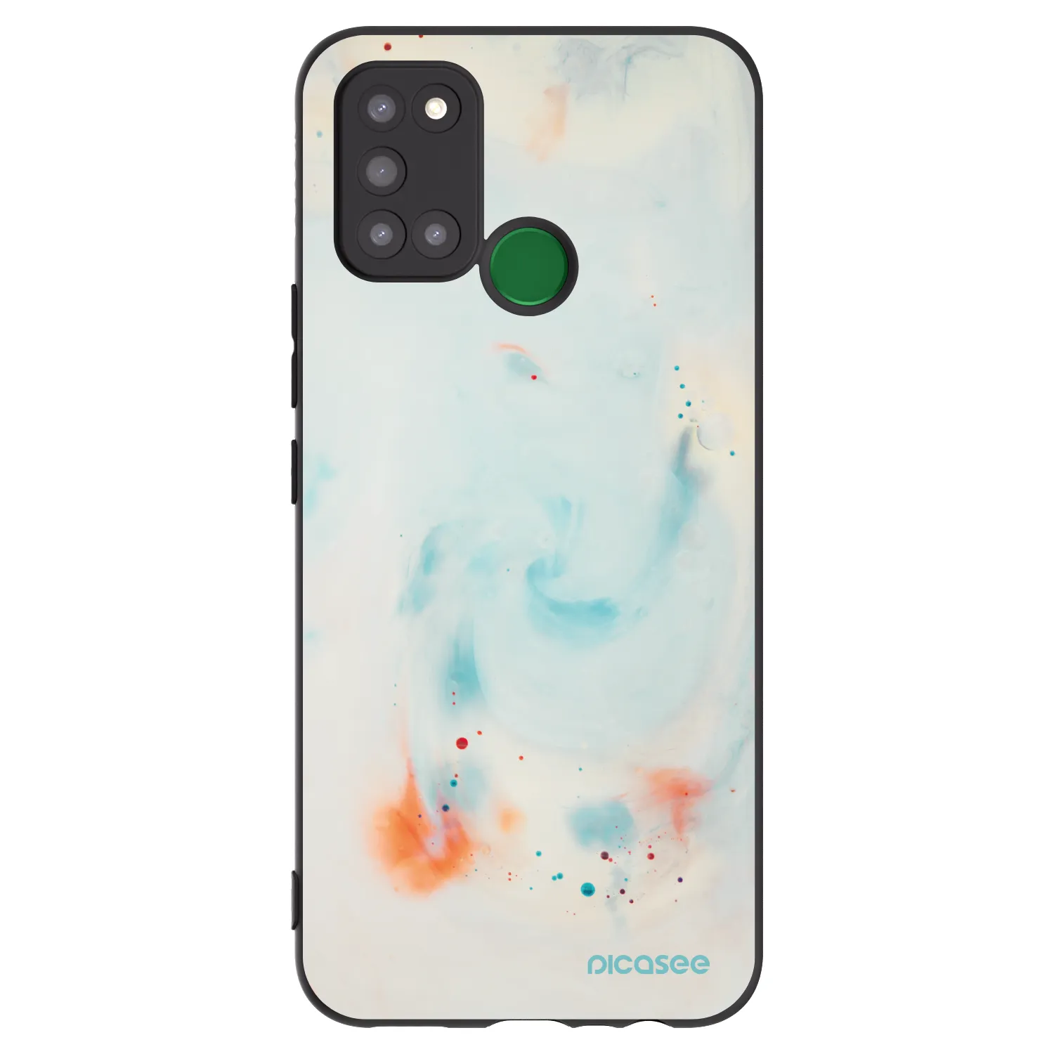 Picasee crna silikonska maskica za Realme 7i - Splash