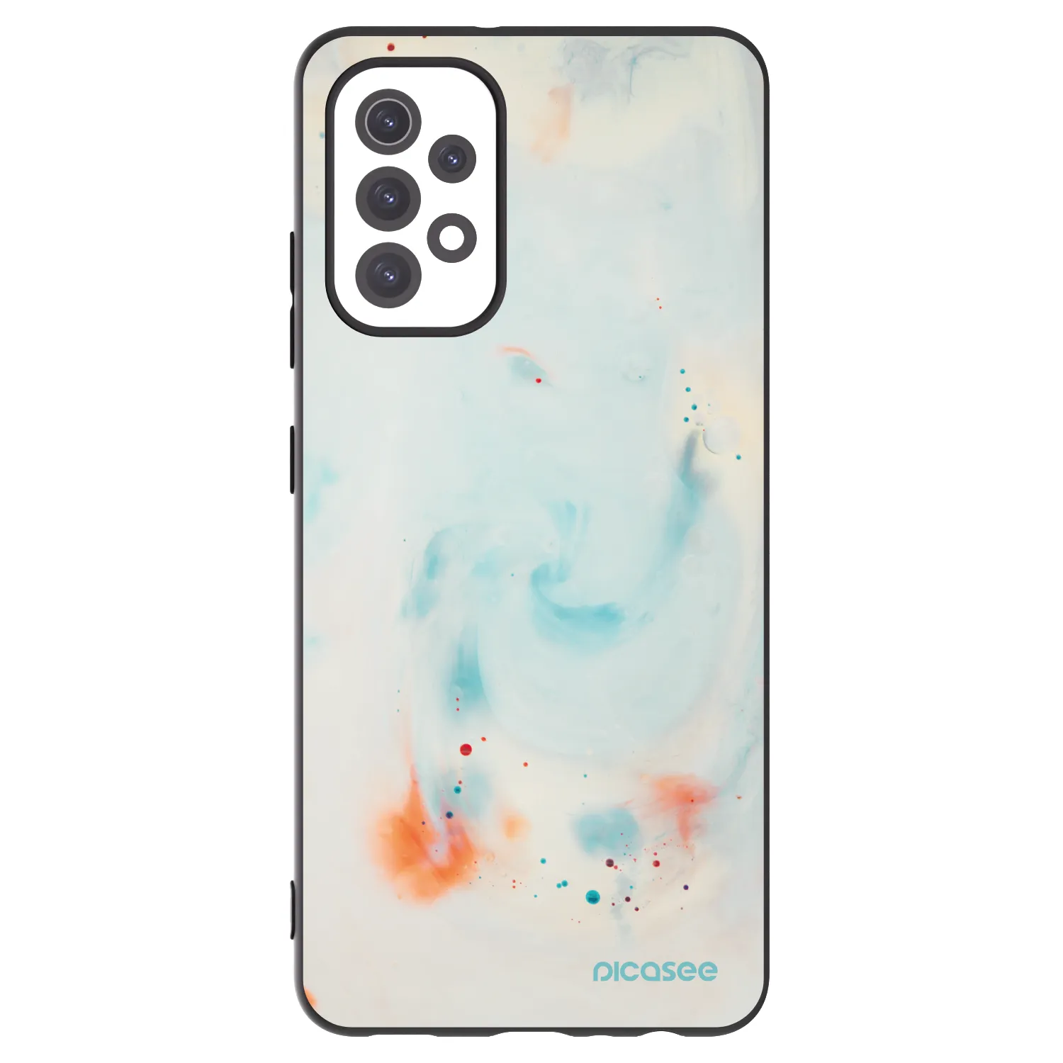 Picasee crna silikonska maskica za Samsung Galaxy A32 5G A326B - Splash