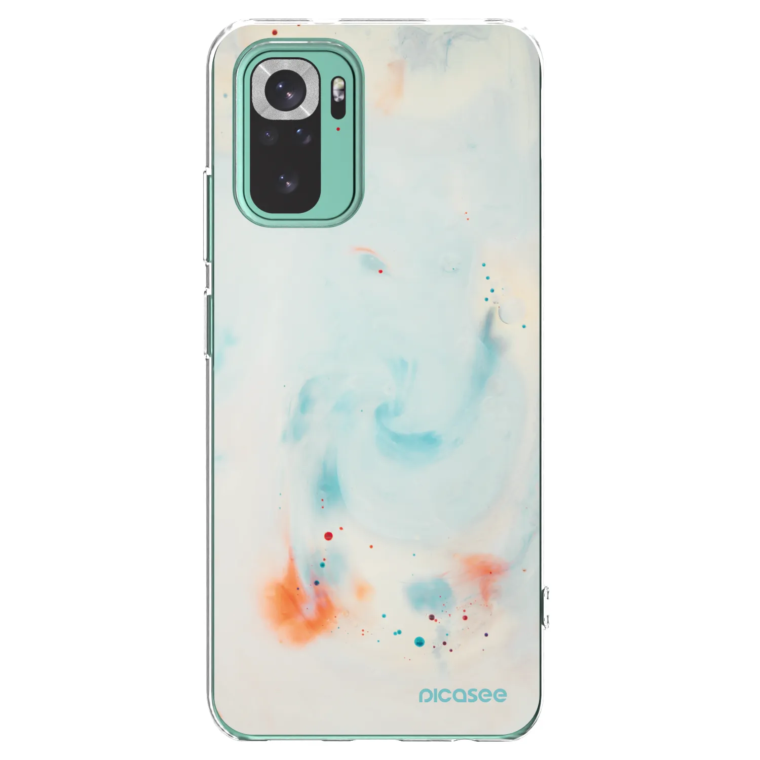 Picasee silikonska prozirna maskica za Xiaomi Redmi Note 10 Pro - Splash