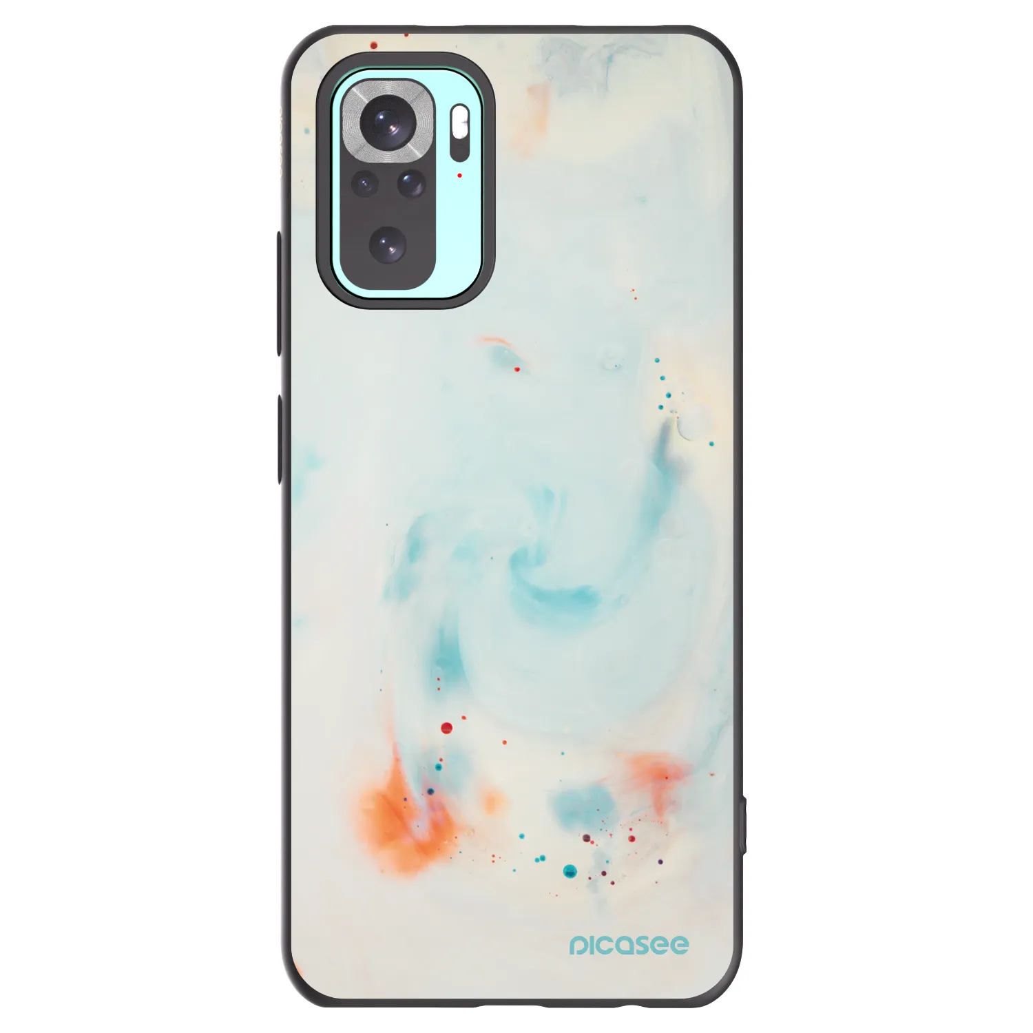 Picasee crna silikonska maskica za Xiaomi Redmi Note 10 Pro - Splash