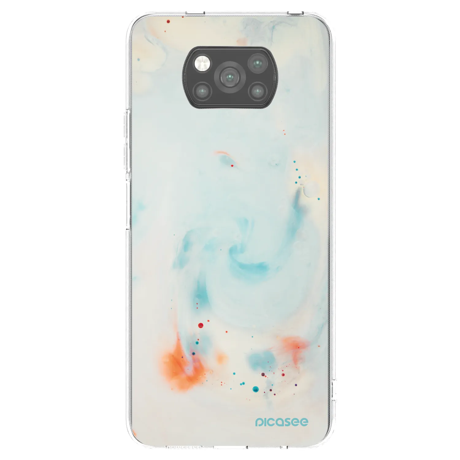 Picasee crna silikonska maskica za Xiaomi Poco X3 Pro - Splash