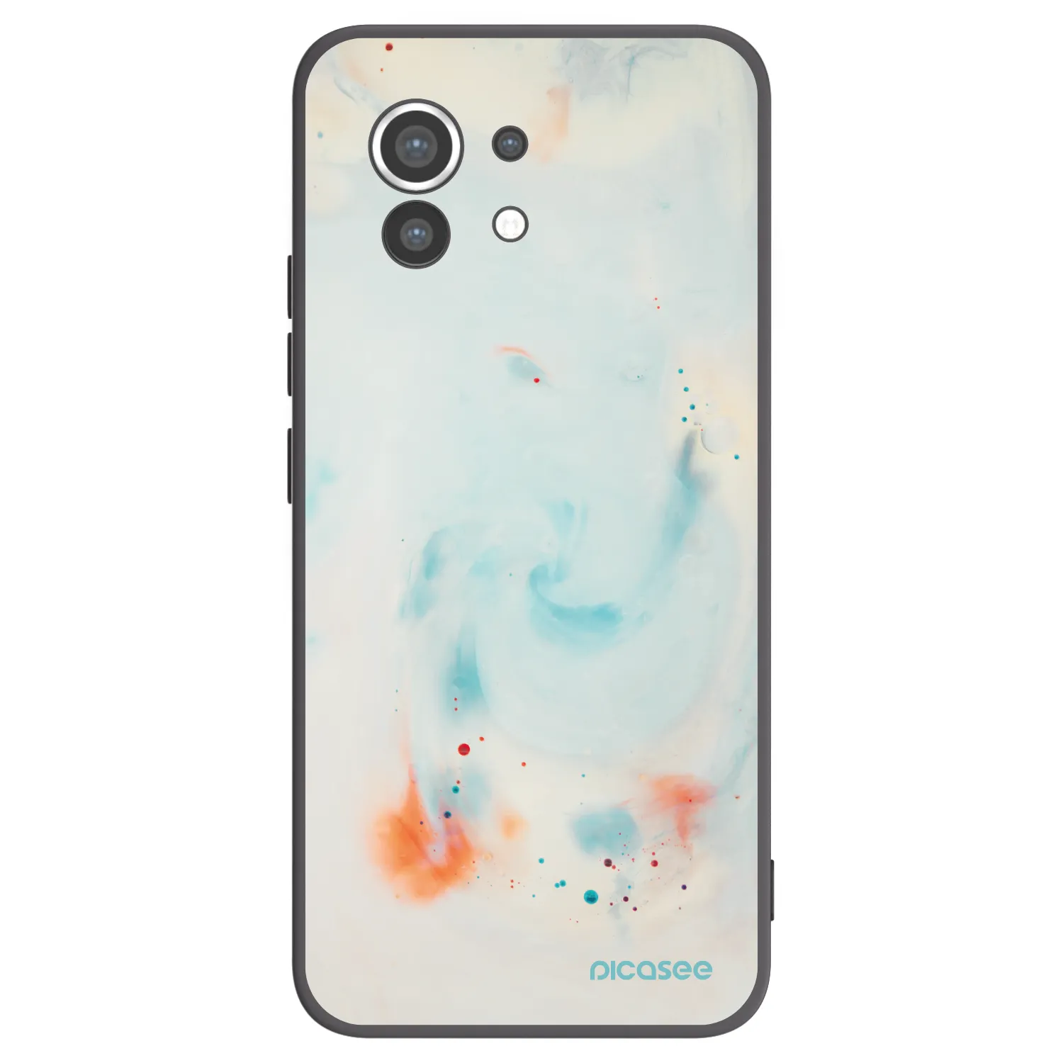 Picasee crna silikonska maskica za Xiaomi Mi 11 - Splash