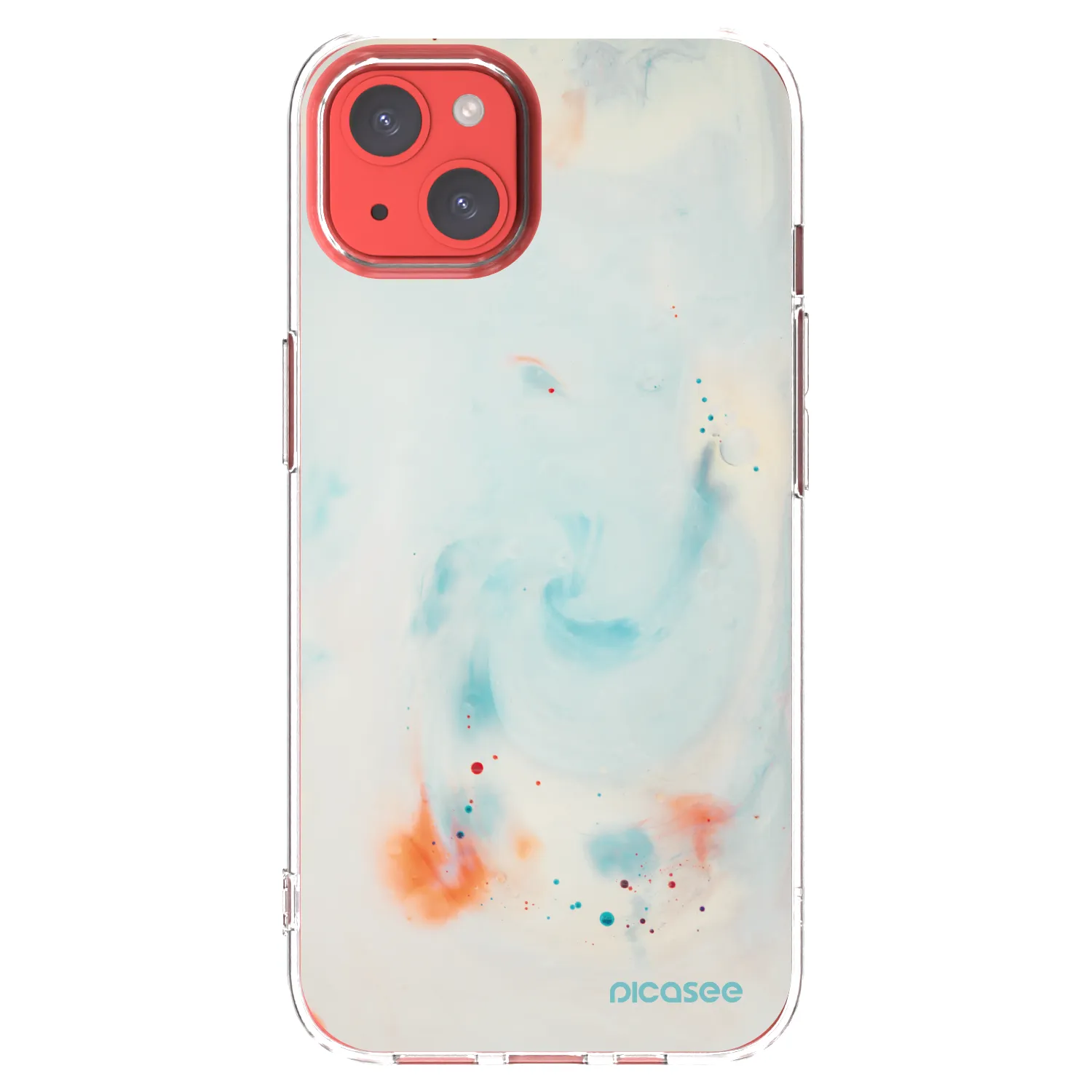 Picasee silikonska prozirna maskica za Apple iPhone 13 - Splash