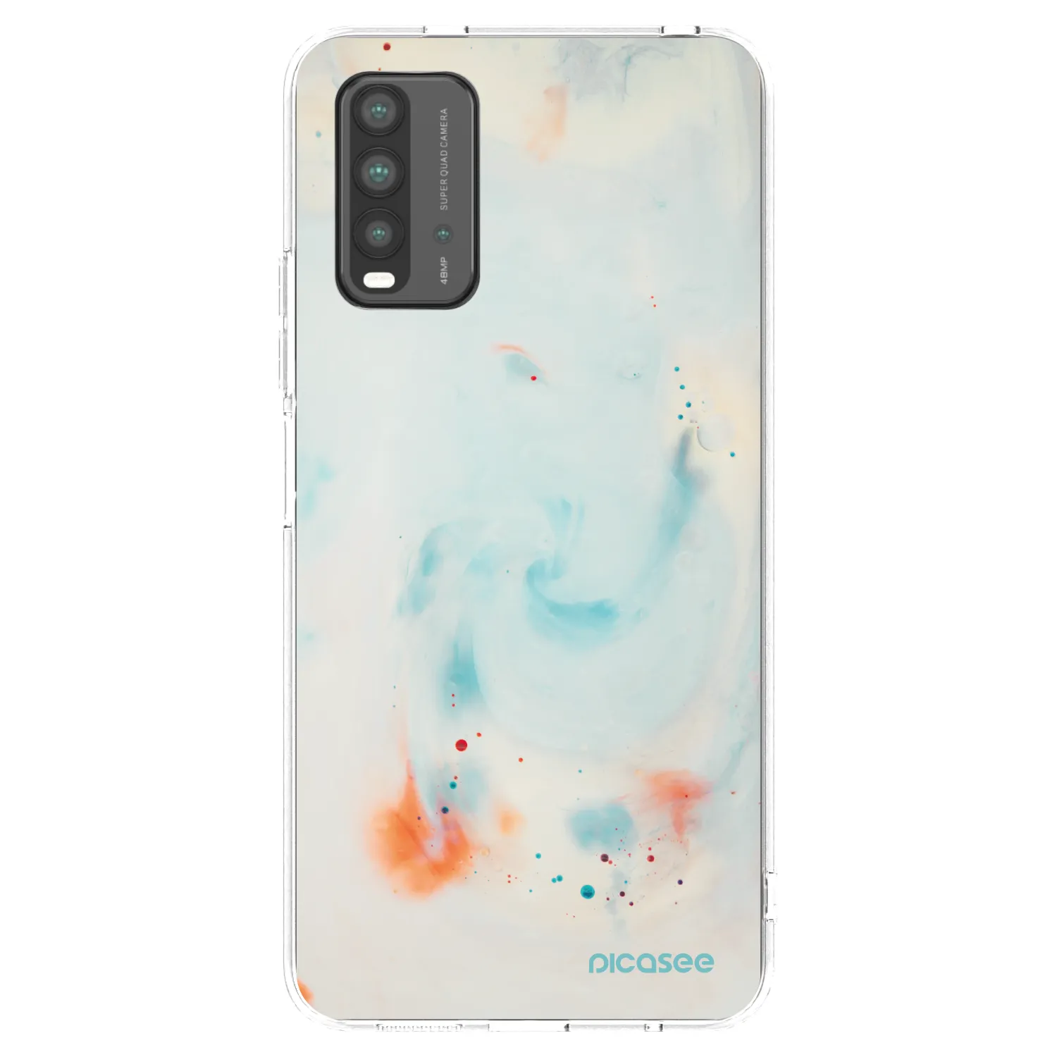 Picasee crna silikonska maskica za Xiaomi Redmi 9T - Splash