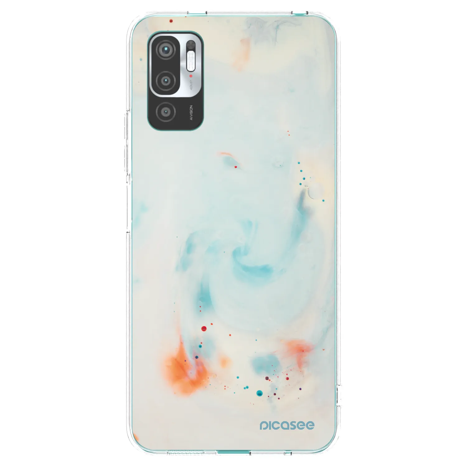 Picasee silikonska prozirna maskica za Xiaomi Redmi Note 10 5G - Splash