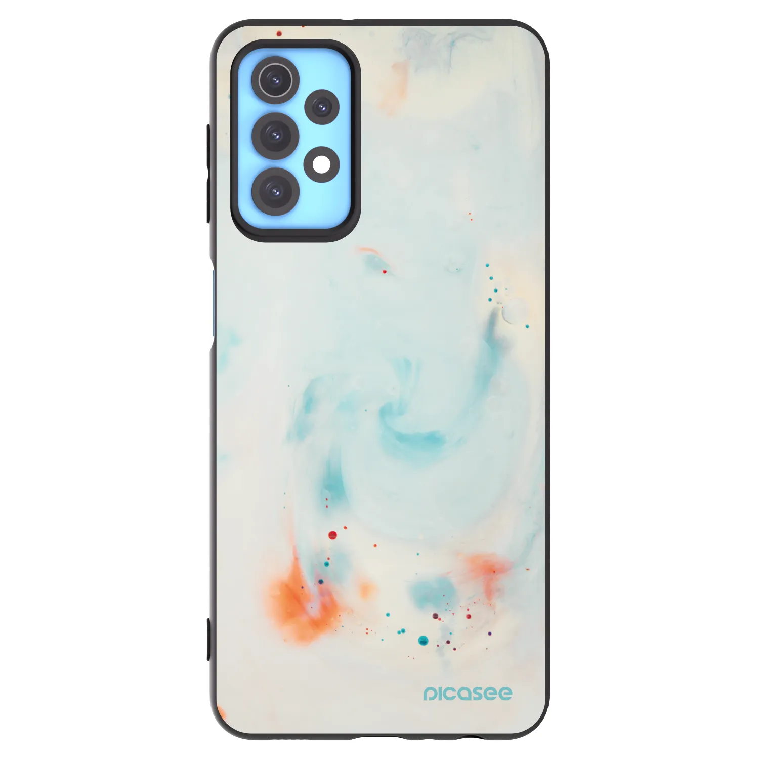 Picasee crna silikonska maskica za Samsung Galaxy A32 4G SM-A325F - Splash