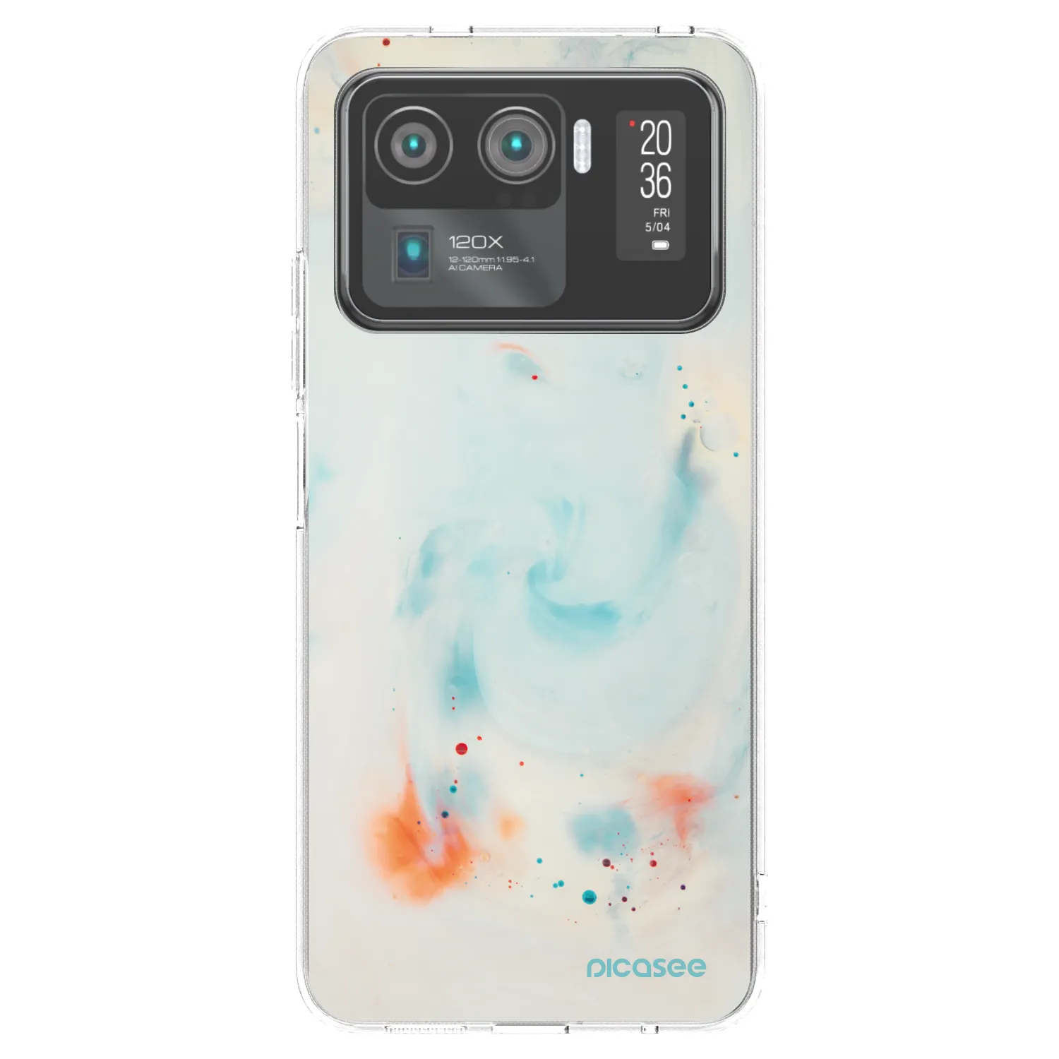 Picasee silikonska prozirna maskica za Xiaomi Mi 11 Ultra - Splash
