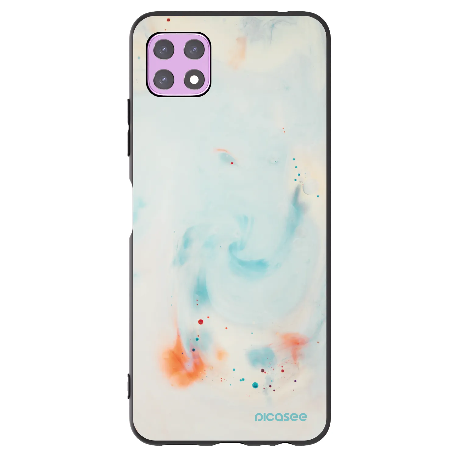 Picasee crna silikonska maskica za Samsung Galaxy A22 A226B 5G - Splash