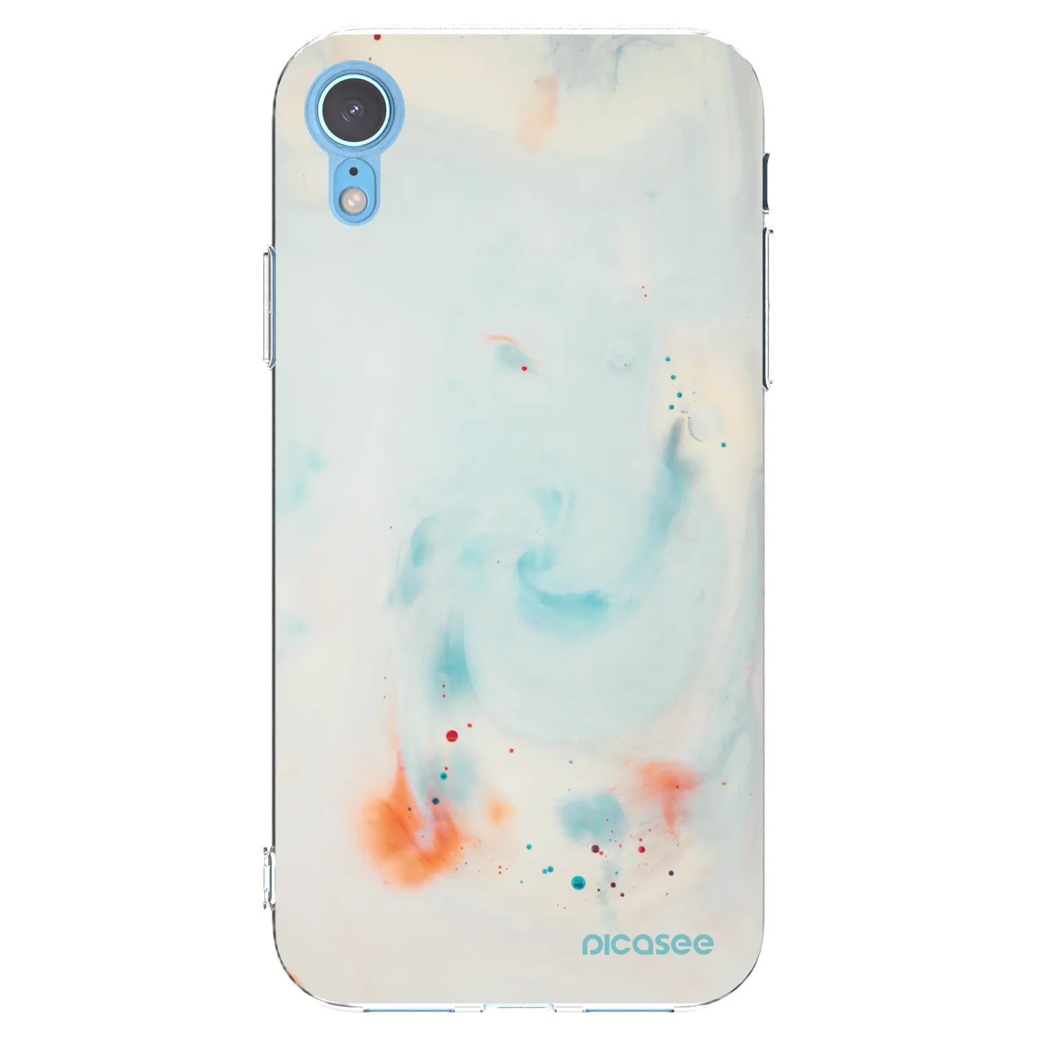 Picasee silikonska prozirna maskica za Apple iPhone XR - Splash