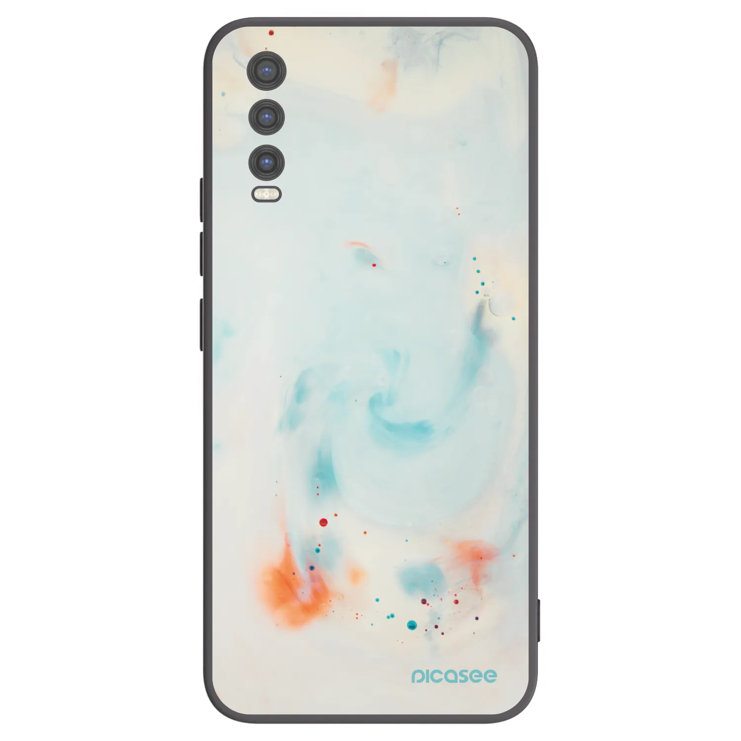 Picasee crna silikonska maskica za Vivo Y20s - Splash