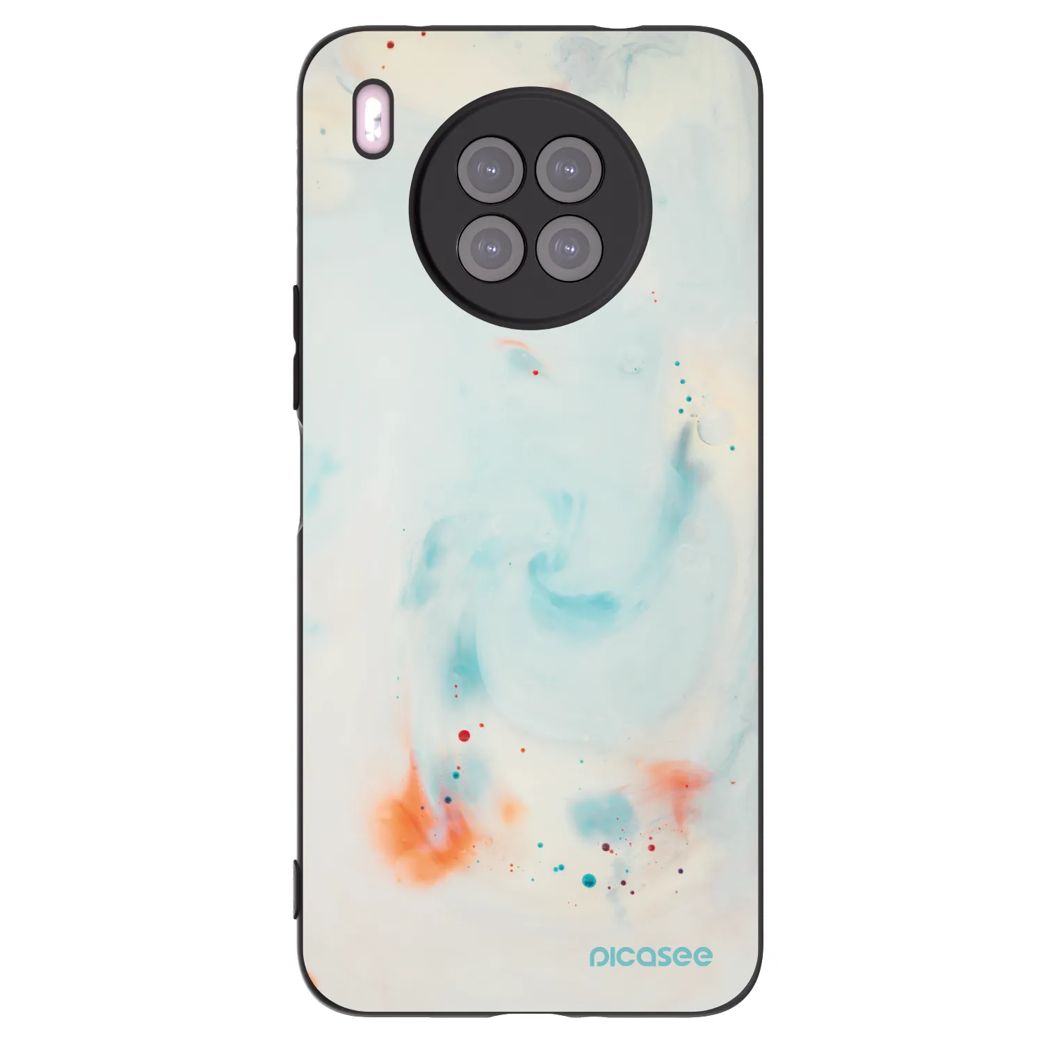 Picasee crna silikonska maskica za Huawei Nova 8i - Splash