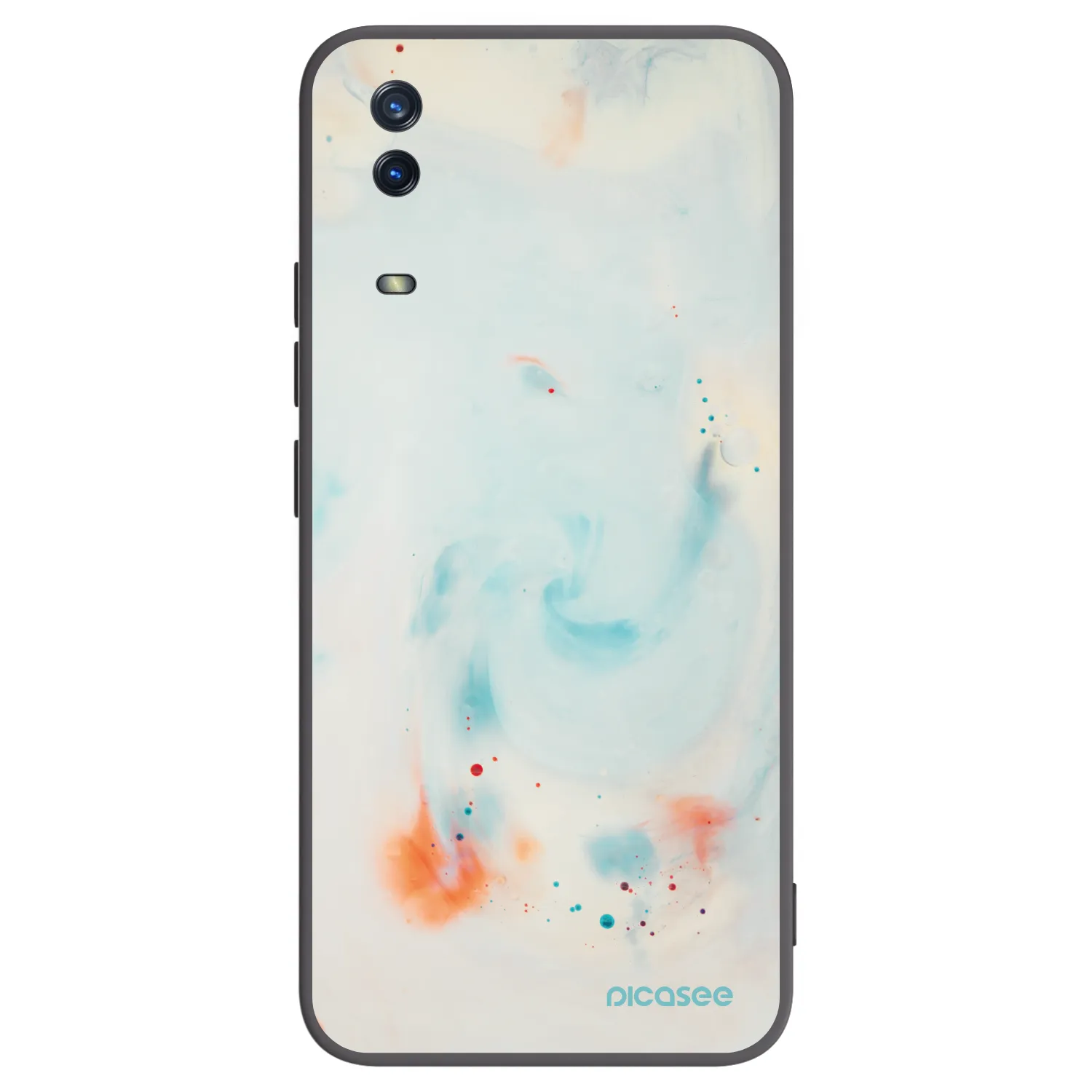 Picasee crna silikonska maskica za Vivo Y11s - Splash