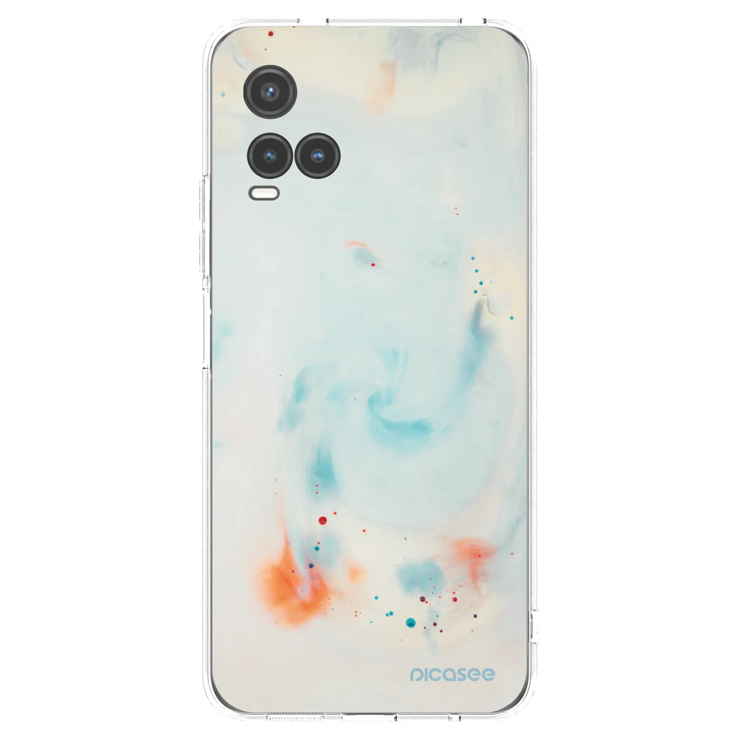 Picasee silikonska prozirna maskica za Vivo Y33s - Splash