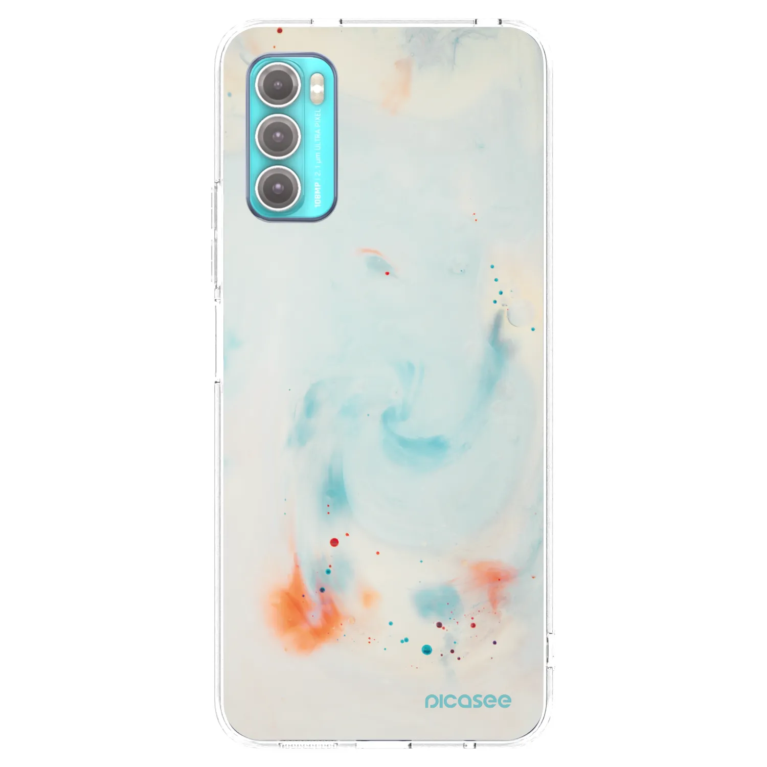 Picasee silikonska prozirna maskica za Motorola Moto G60 - Splash