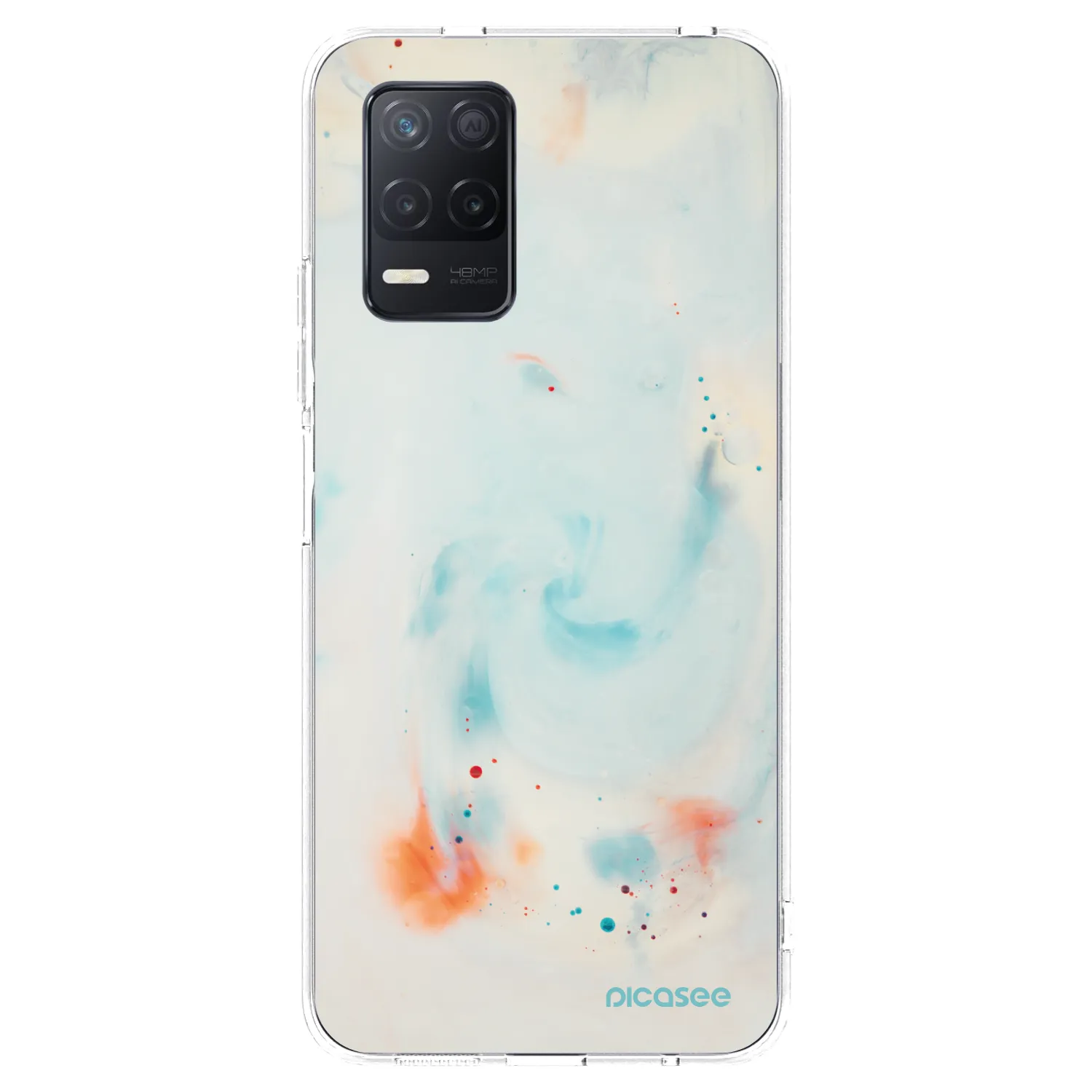 Picasee silikonska prozirna maskica za Realme 8 5G - Splash