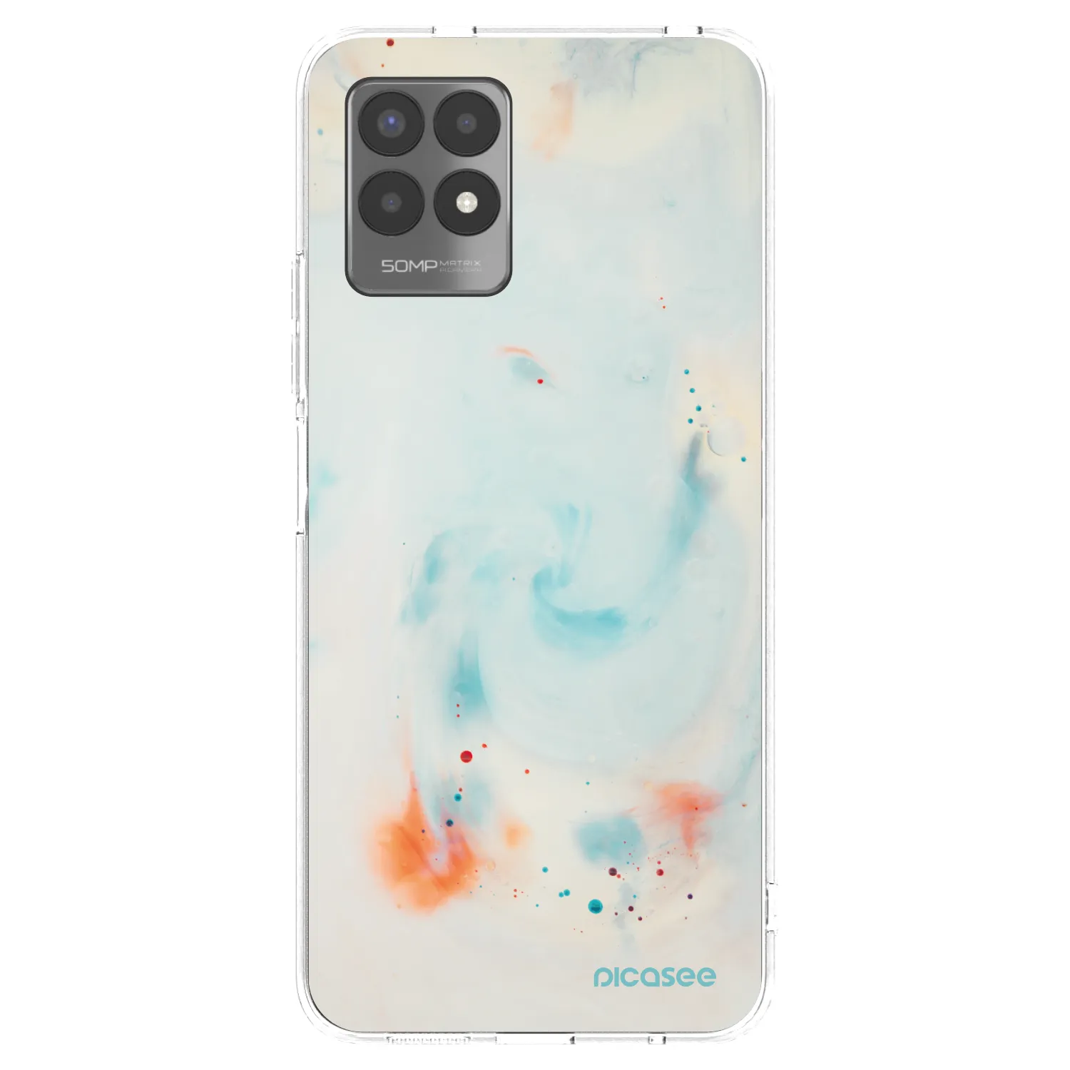 Picasee silikonska prozirna maskica za Realme 8i - Splash