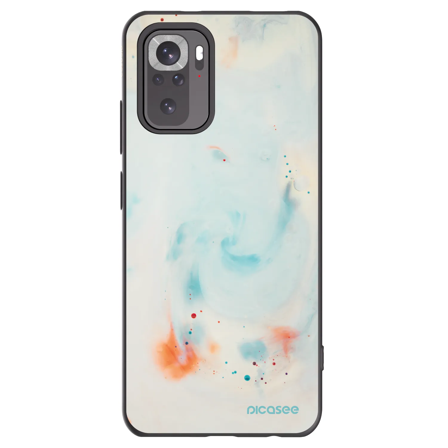 Picasee crna silikonska maskica za Xiaomi Redmi Note 11S 4G - Splash