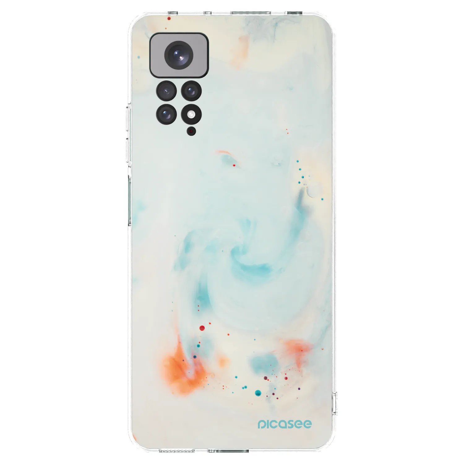 Picasee silikonska prozirna maskica za Xiaomi Redmi Note 11S 4G - Splash