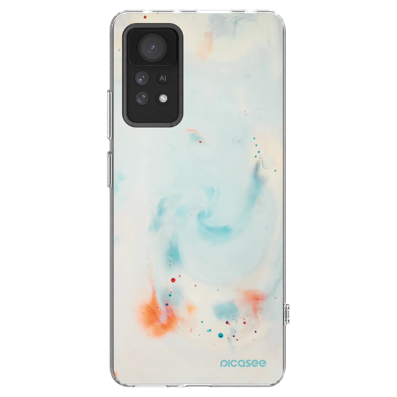 Picasee silikonska prozirna maskica za Xiaomi Redmi Note 11 Pro 5G - Splash