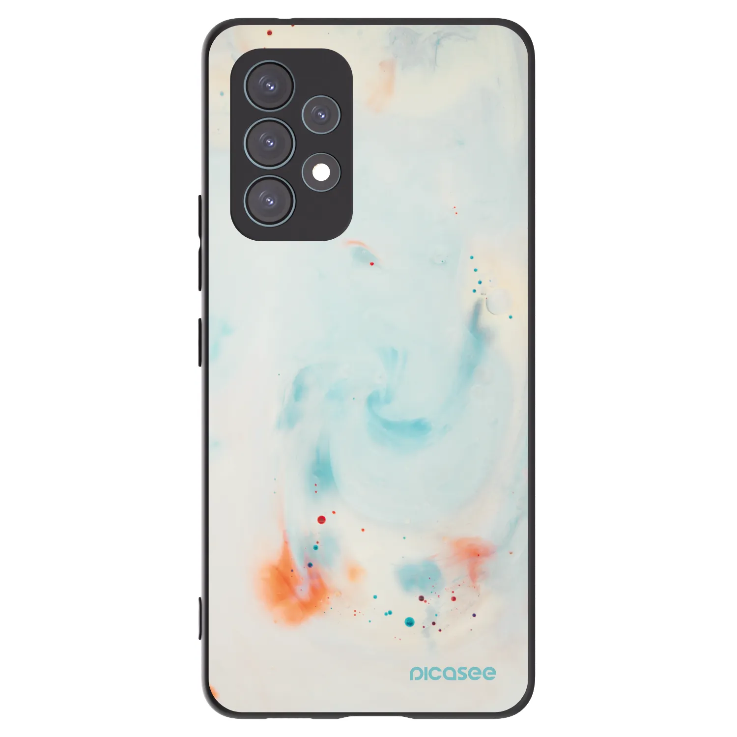 Picasee crna silikonska maskica za Samsung Galaxy A53 5G A536 - Splash