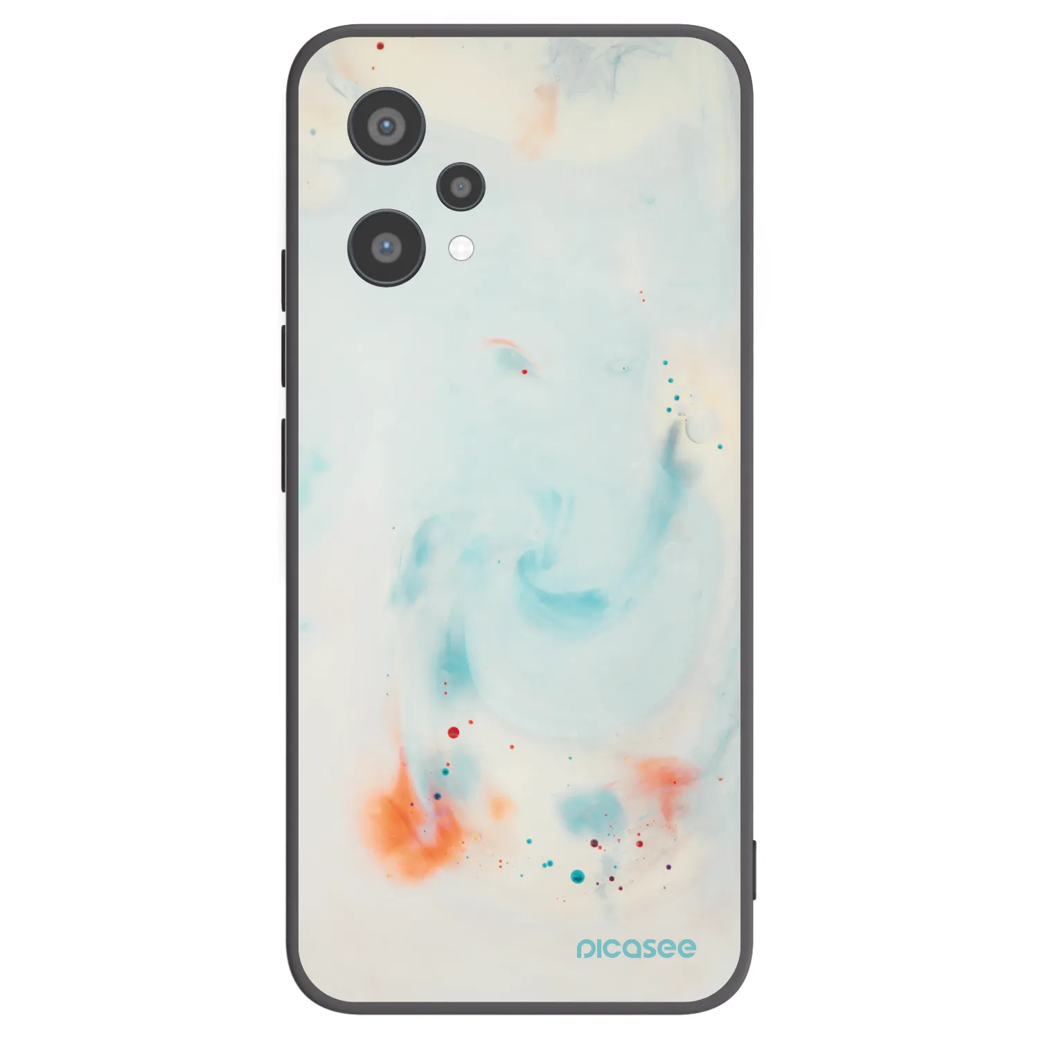 Picasee crna silikonska maskica za Realme 9 Pro 5G - Splash