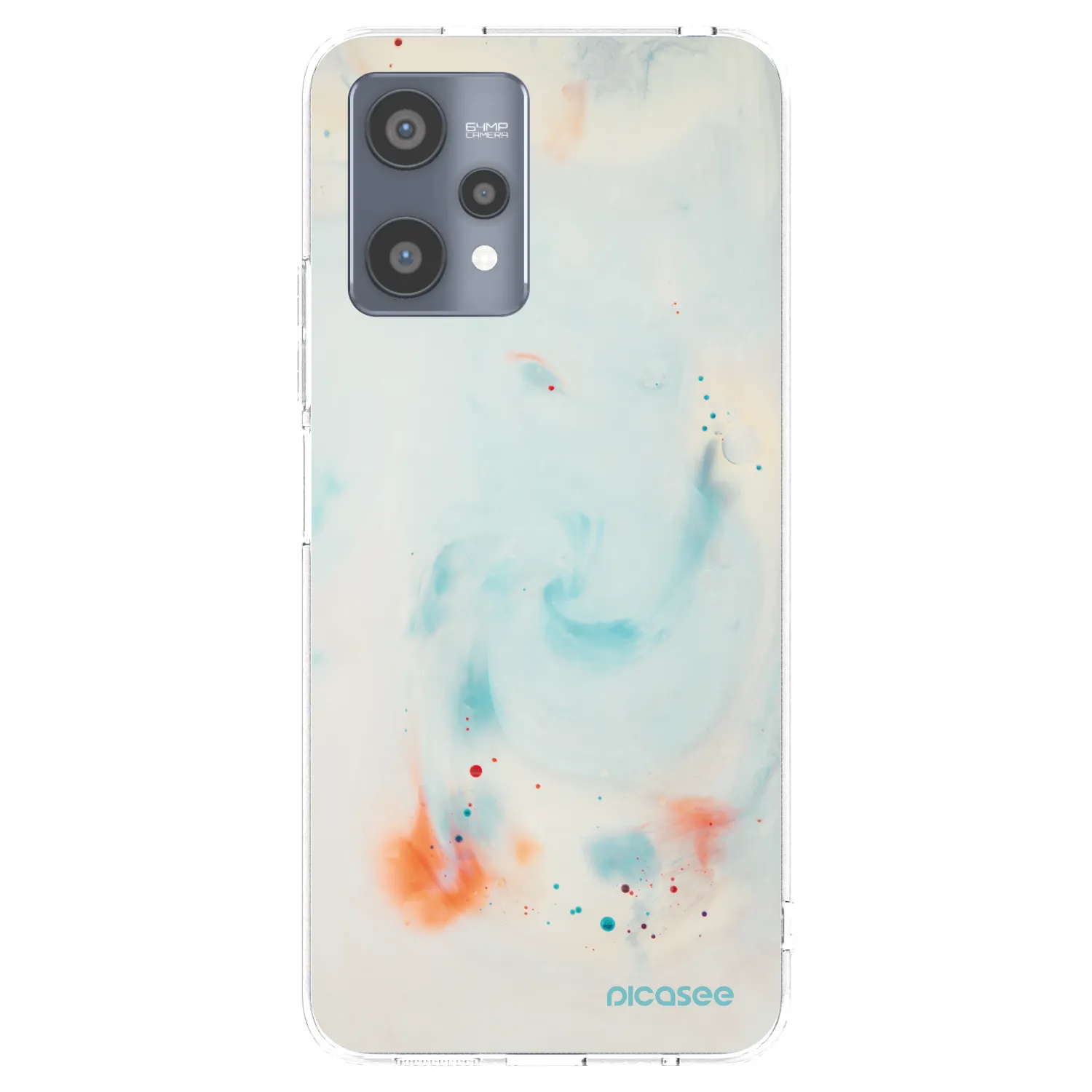 Picasee silikonska prozirna maskica za Realme 9 Pro 5G - Splash