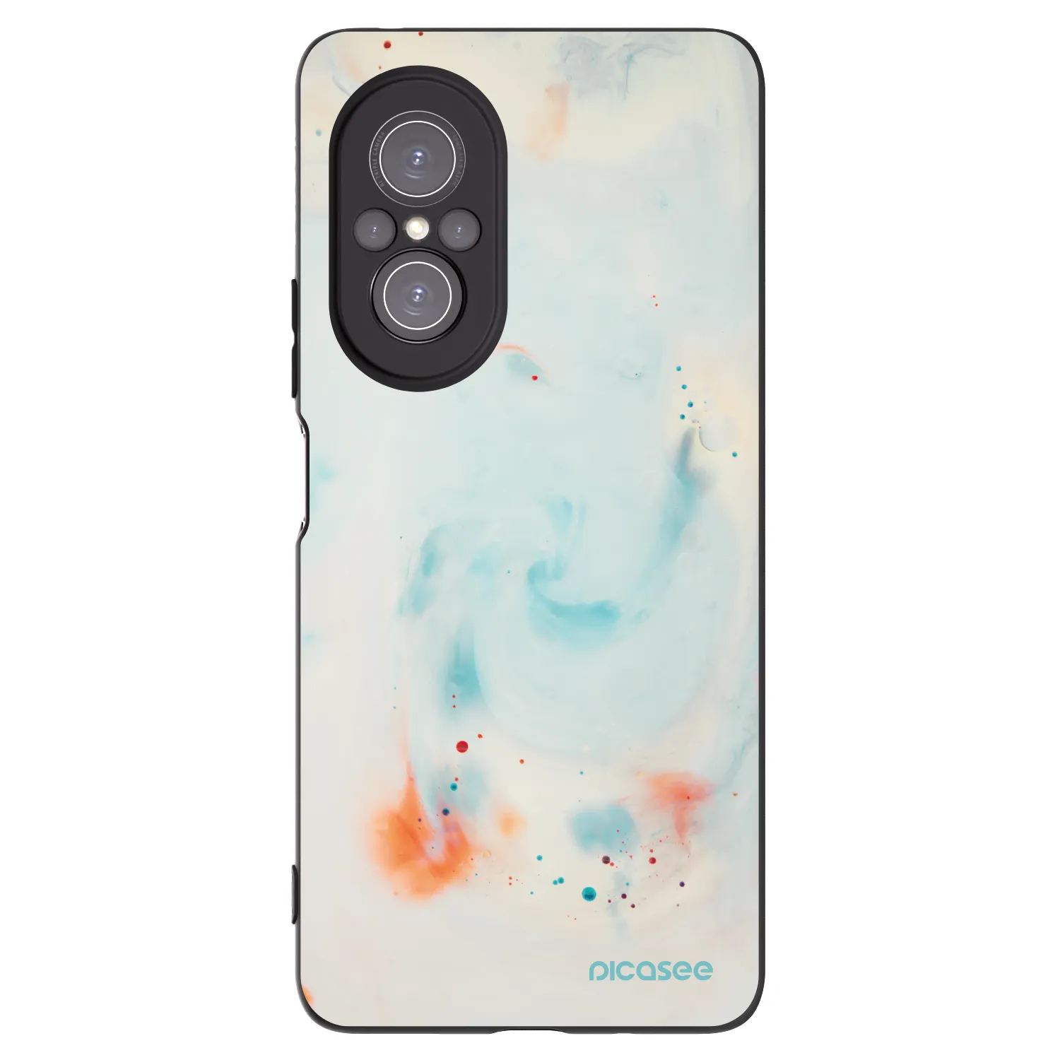 Picasee crna silikonska maskica za Huawei Nova 9 SE - Splash
