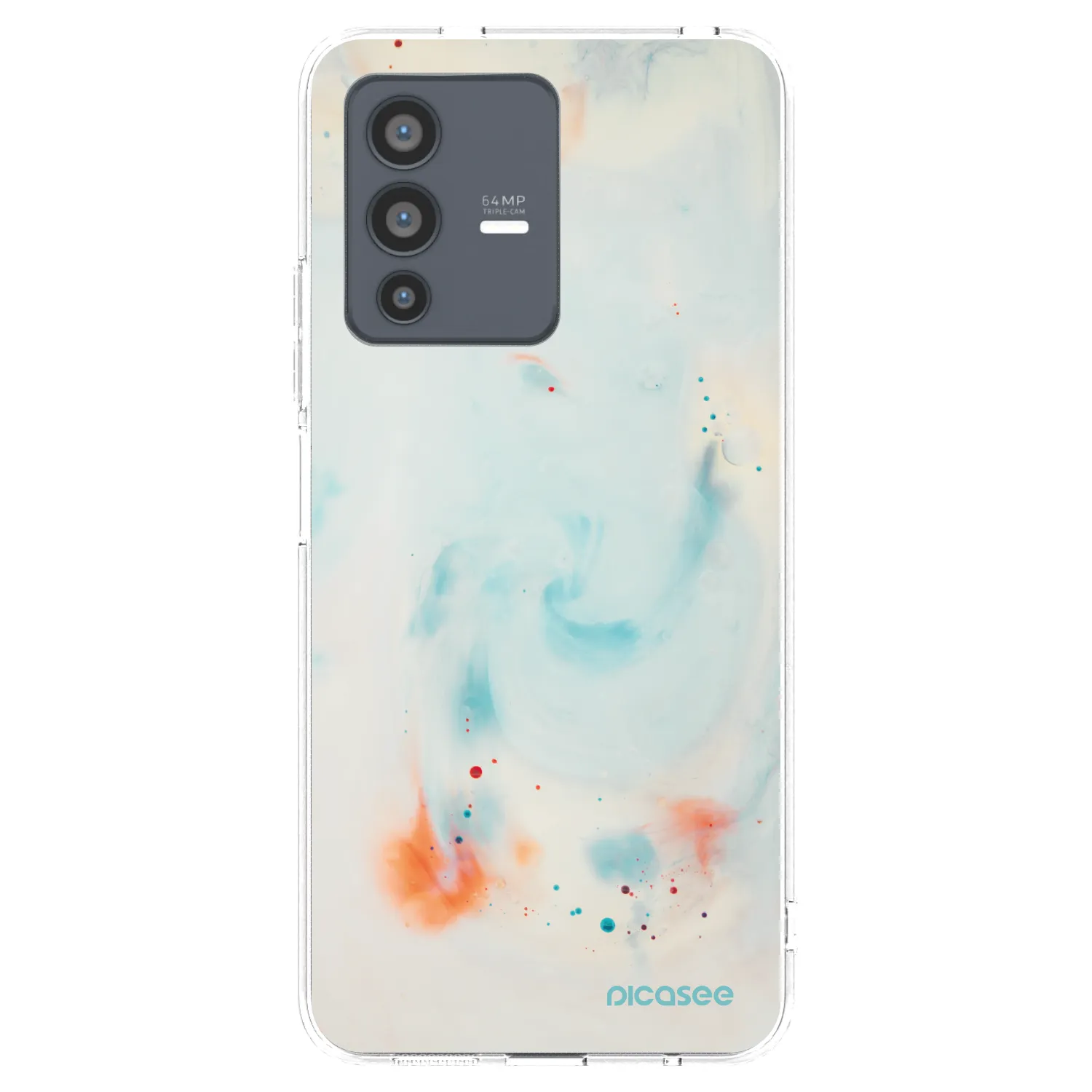 Picasee silikonska prozirna maskica za Vivo V23 5G - Splash