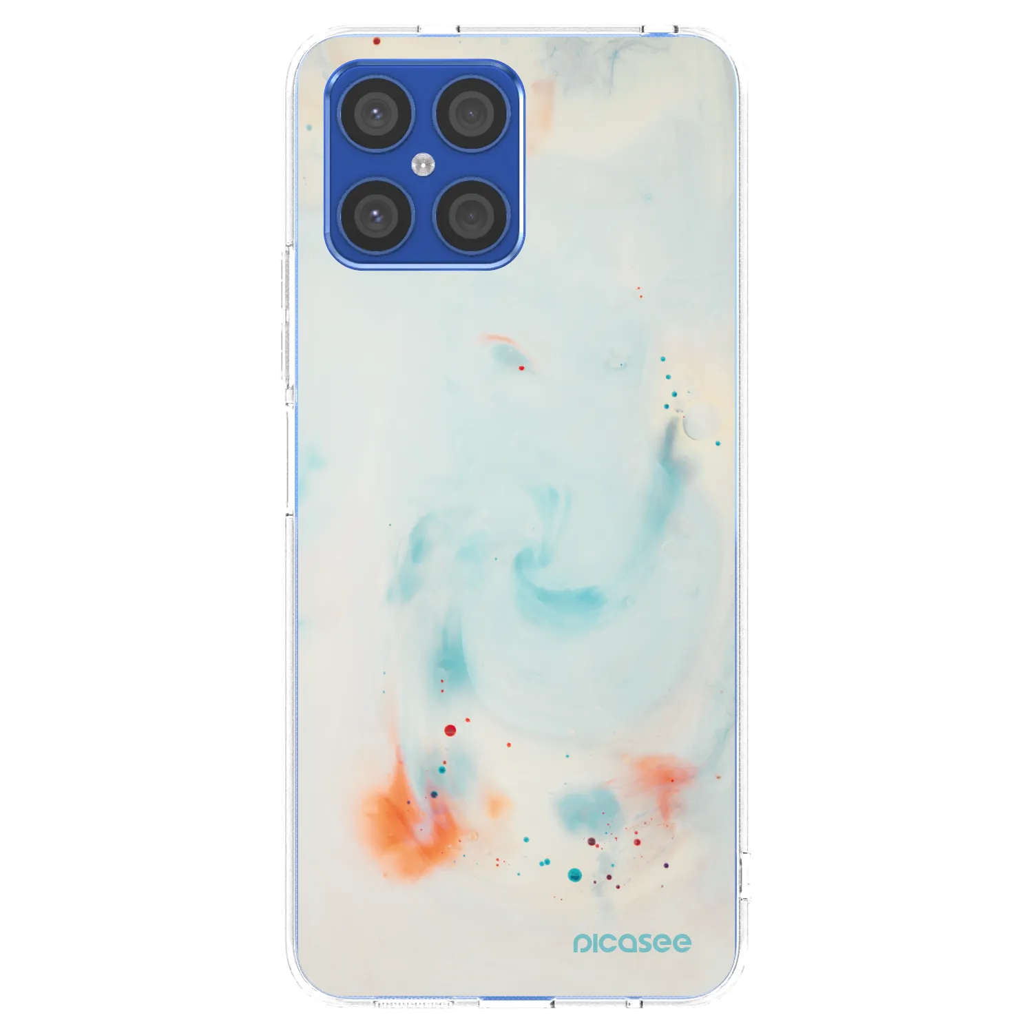 Picasee silikonska prozirna maskica za Honor X8 4G - Splash