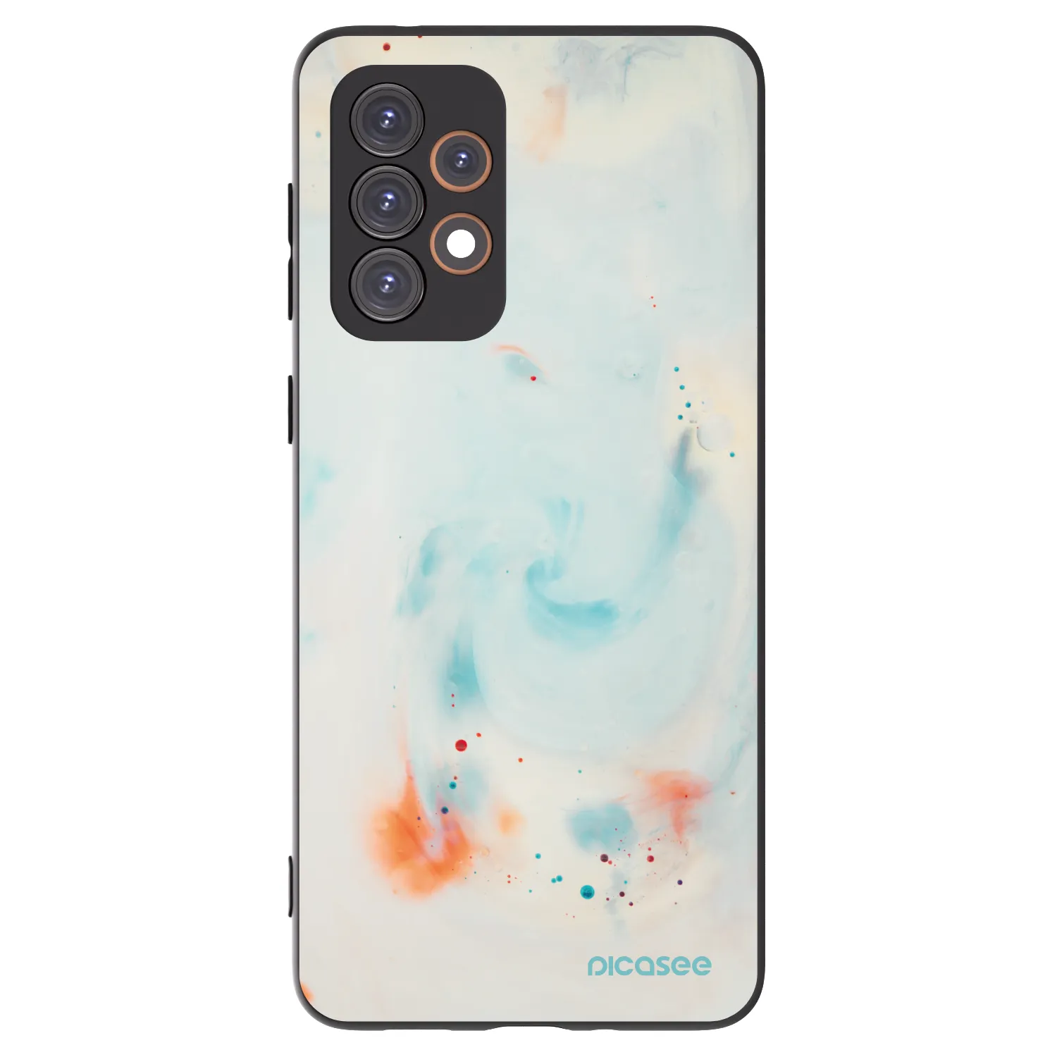 Picasee crna silikonska maskica za Samsung Galaxy A33 5G A336 - Splash