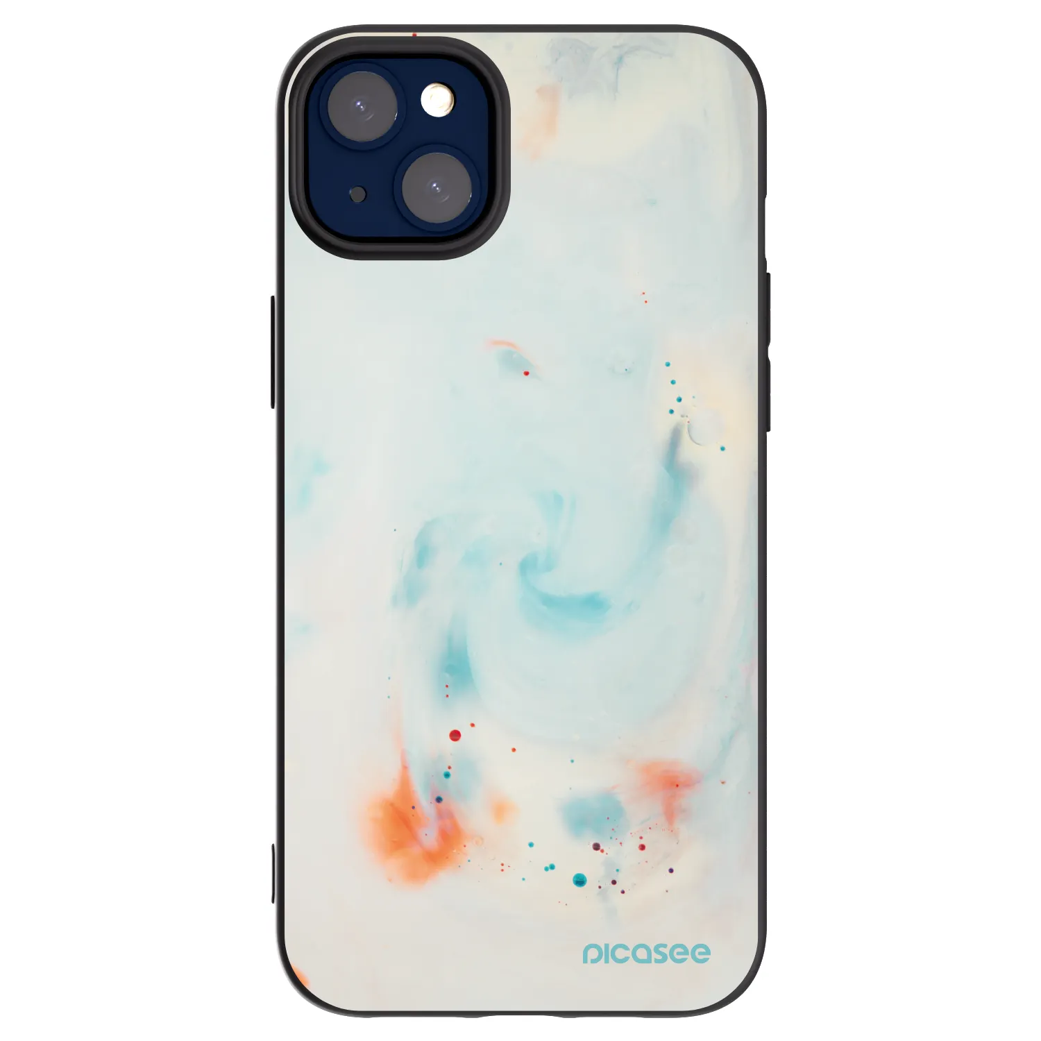 Picasee crna silikonska maskica za Apple iPhone 14 Plus - Splash