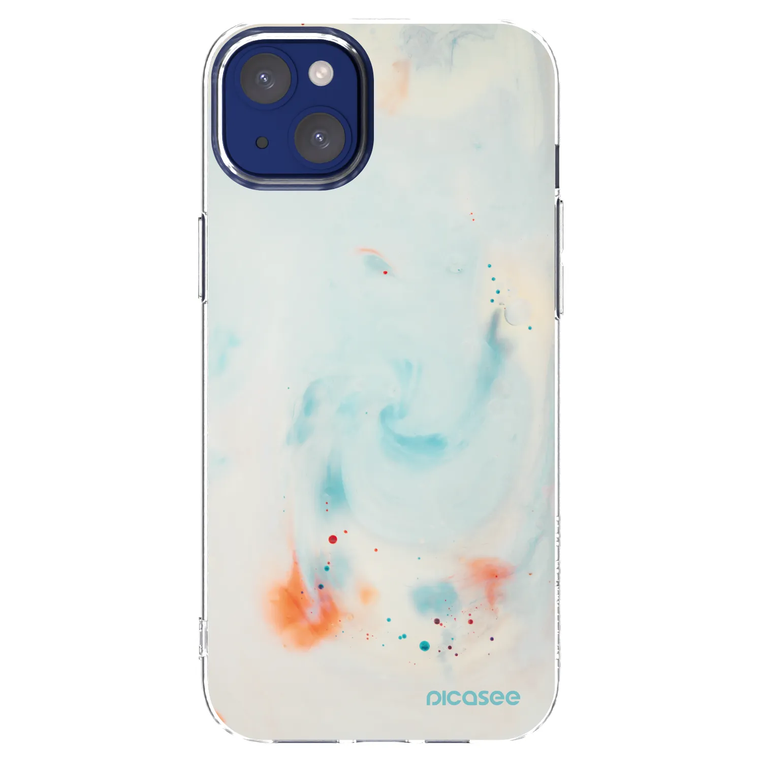 Picasee silikonska prozirna maskica za Apple iPhone 14 Plus - Splash