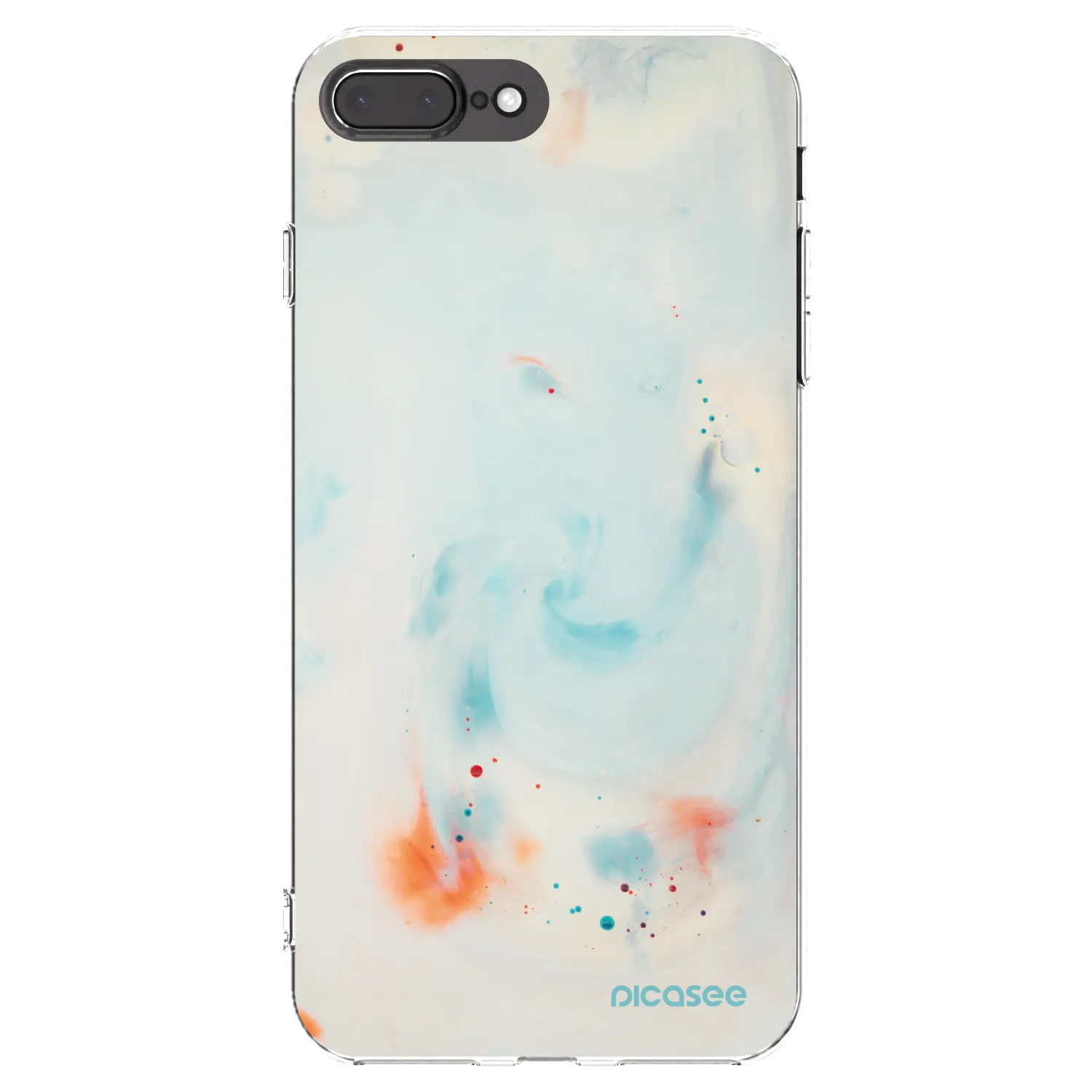 Picasee silikonska prozirna maskica za Apple iPhone 8 Plus - Splash