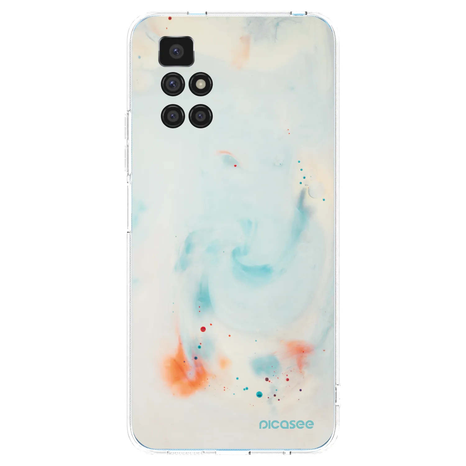 Picasee silikonska prozirna maskica za Xiaomi Redmi 10 (2022) - Splash