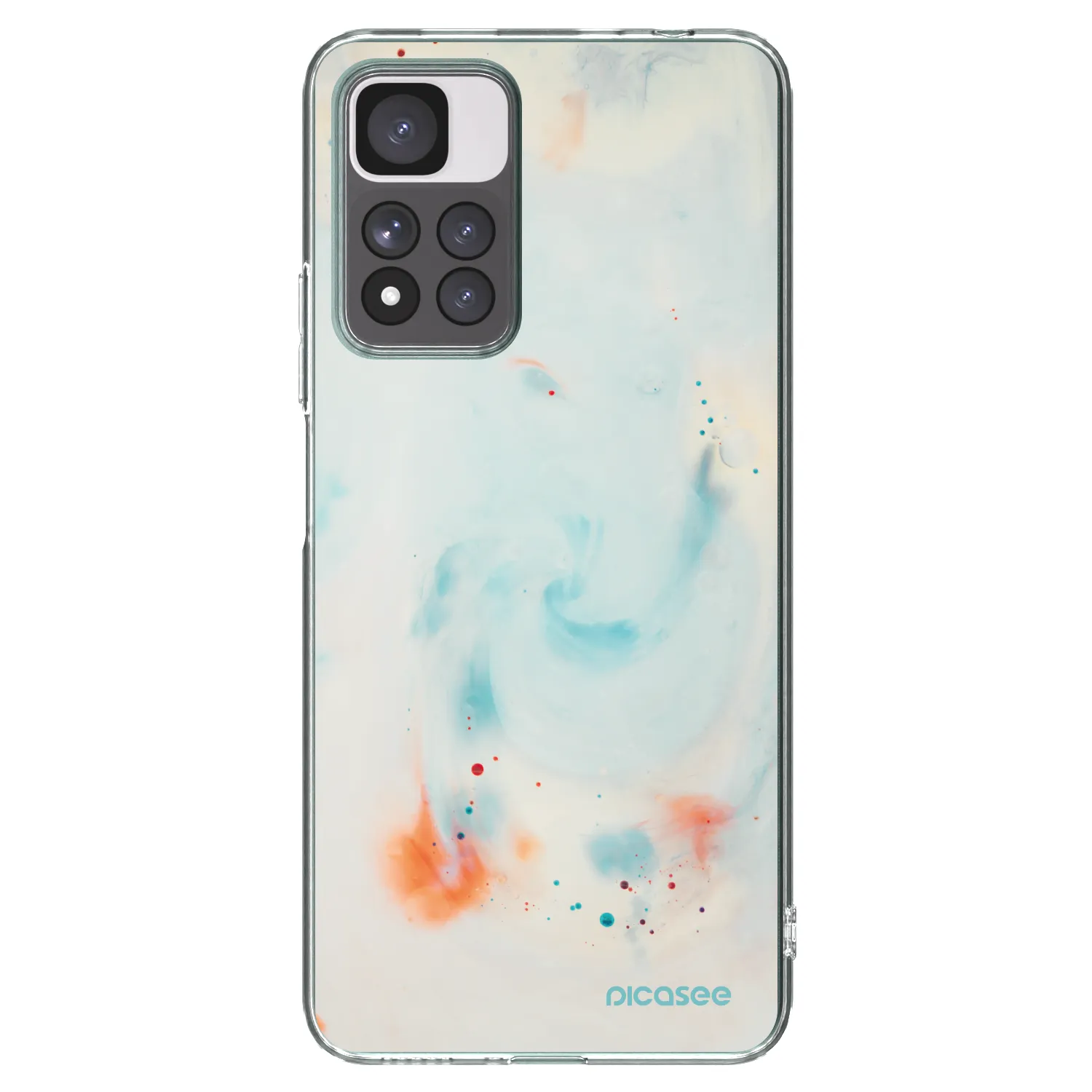 Picasee silikonska prozirna maskica za Xiaomi Redmi Note 11 Pro+ 5G - Splash