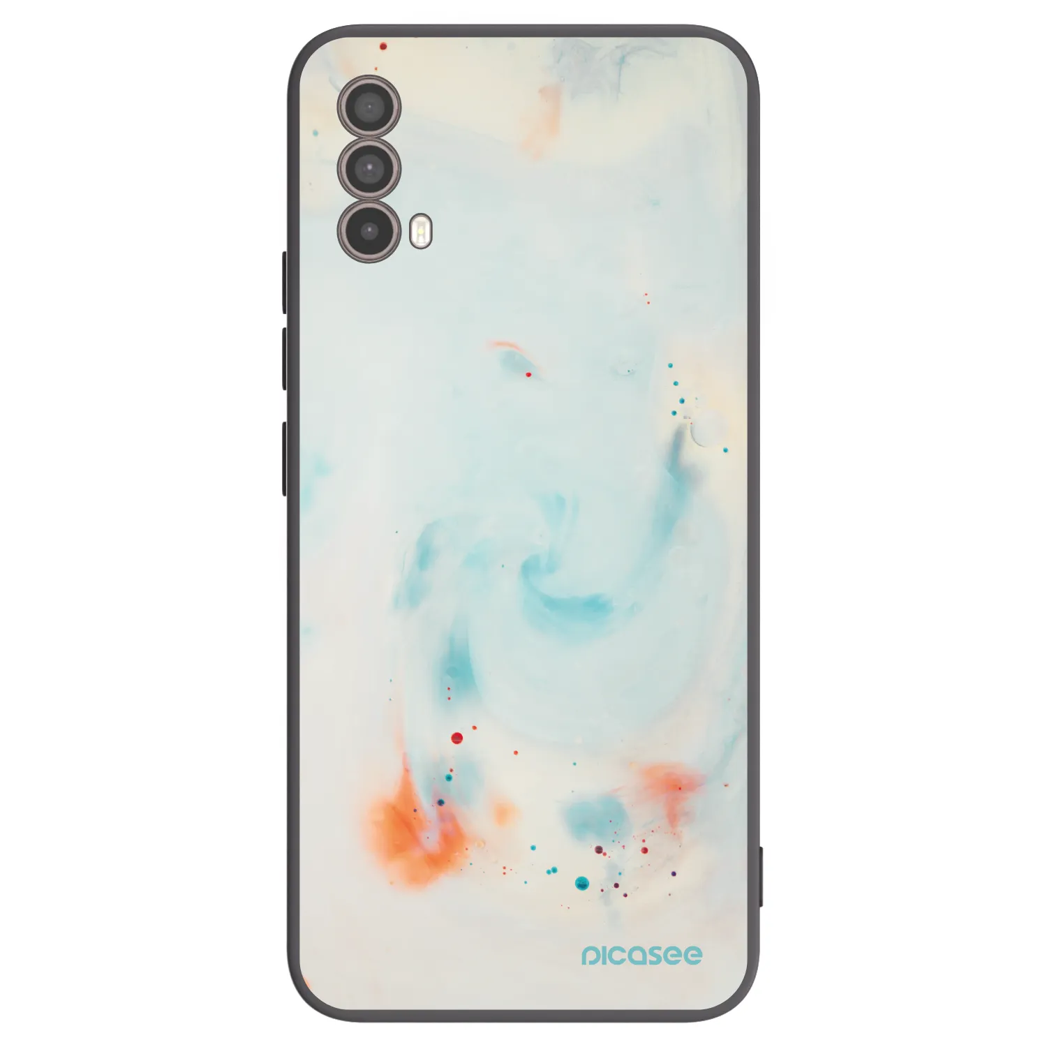 Picasee crna silikonska maskica za Motorola Moto E40 - Splash